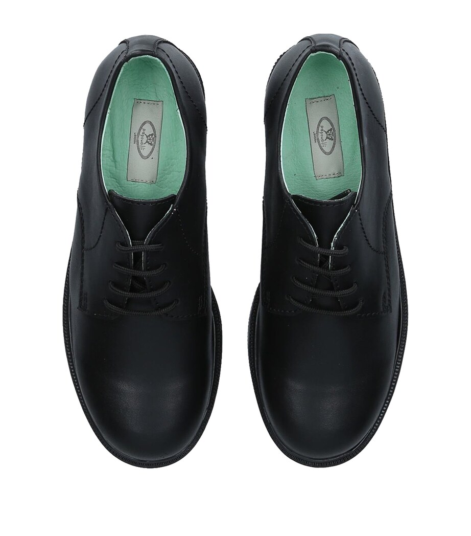 papouelli Leather Sam Oxford Shoes Black Image 4