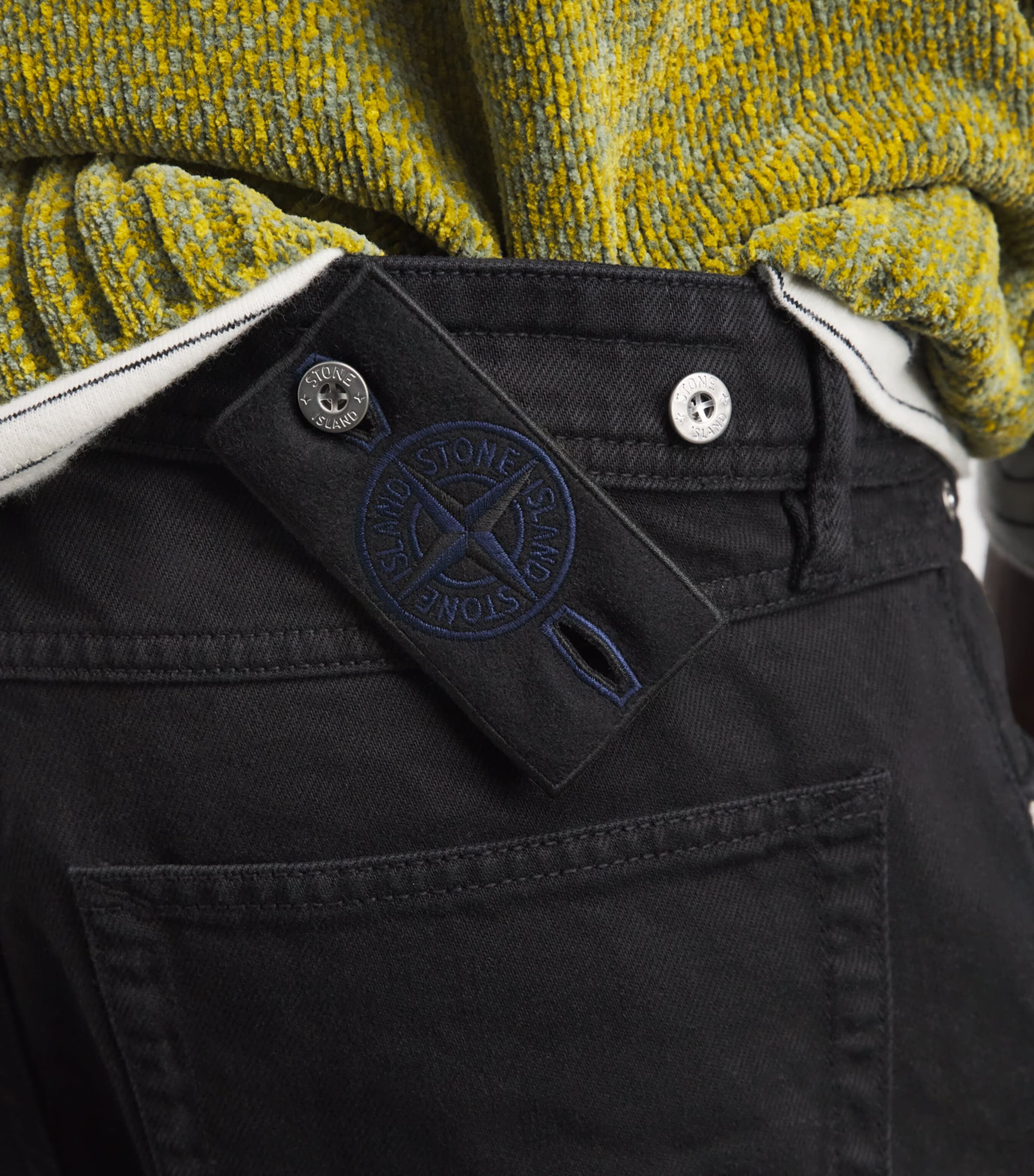 Stone Island Mens Garment-Dyed Straight Jeans Image 3