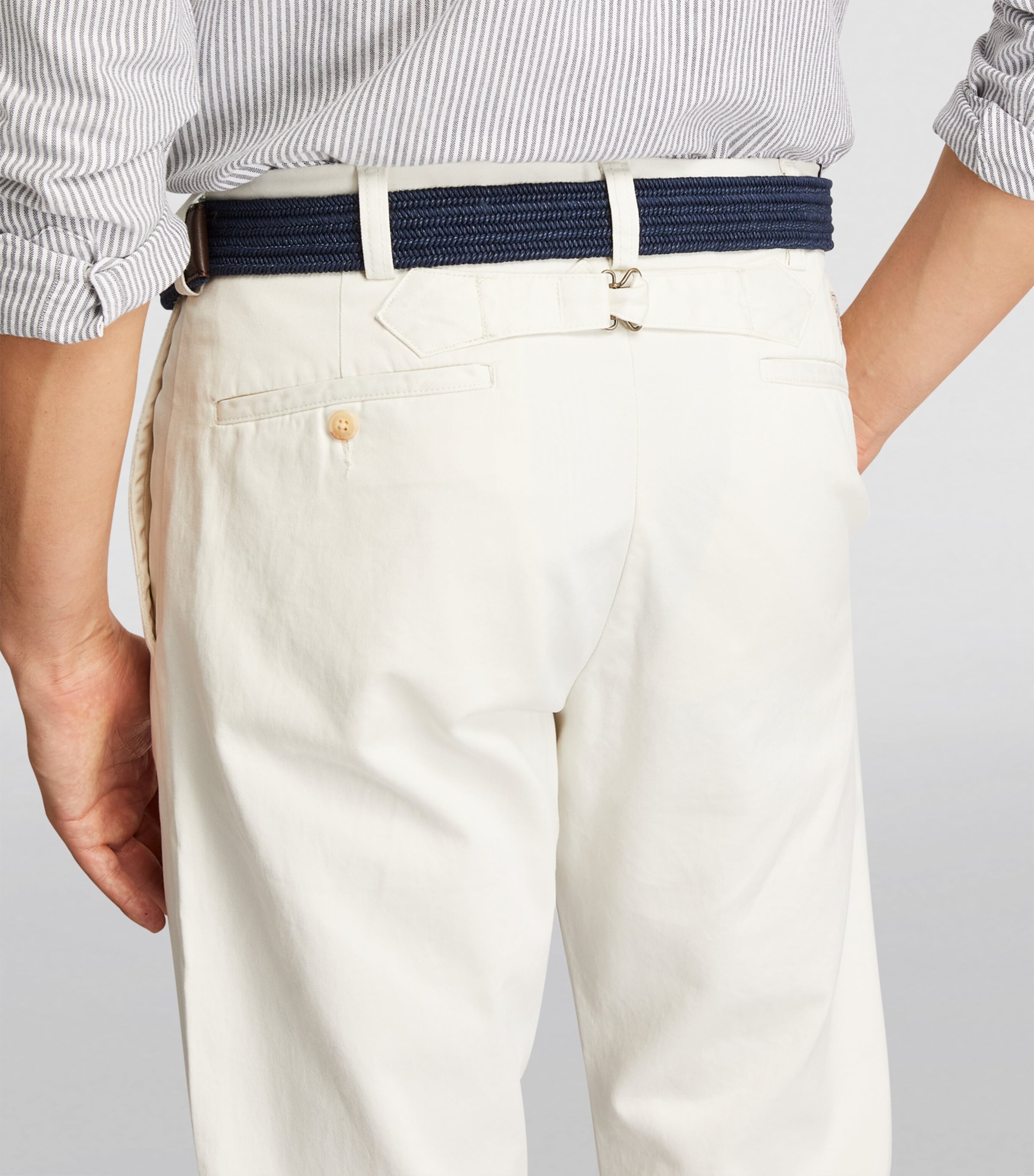 Polo Ralph Lauren Canvas Braided Belt Navy Image 2