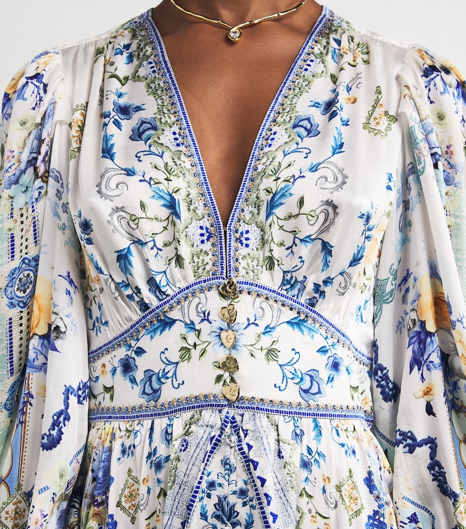 Silk Homespun Maxi Dress MY HOMESPUN HRT HMHR Image 4