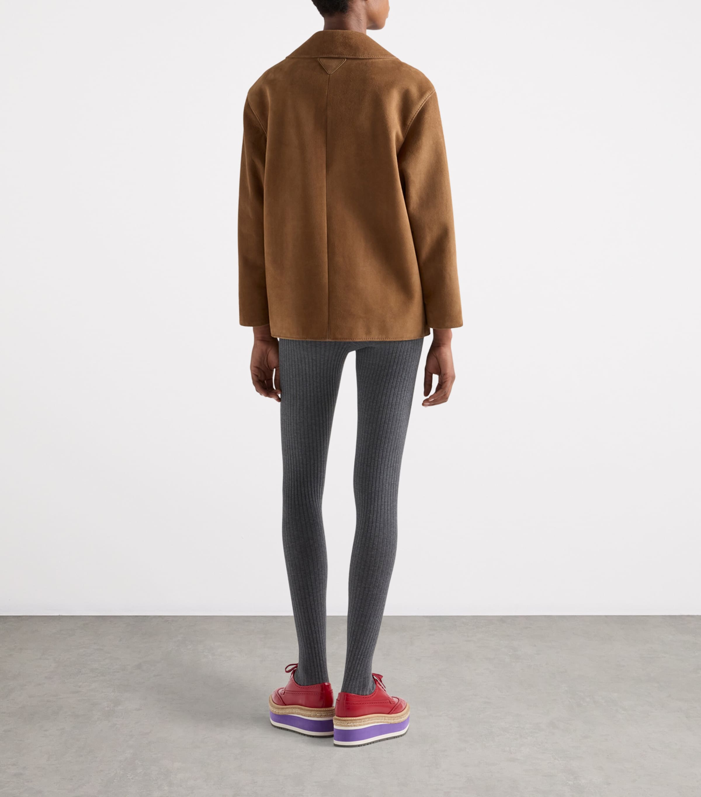 Suede Collared Jacket F0E2Q Image 4