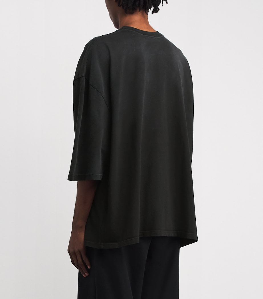 Cotton Welcome to NY T-Shirt BLACK Image 4