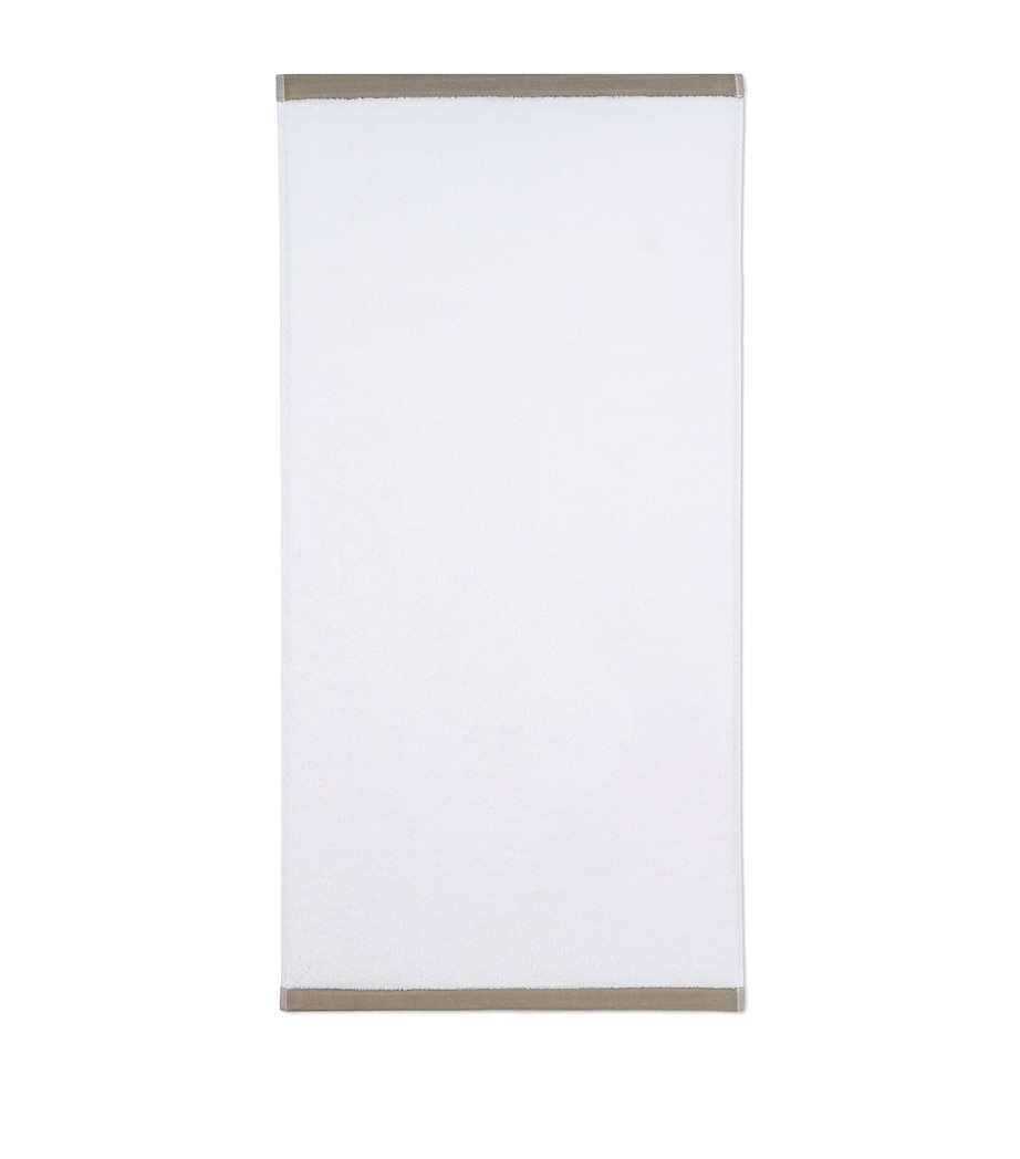 Organic Cotton Vesta Hand Towel (50cm x 100cm) WHITE/VAPOUR Image 2