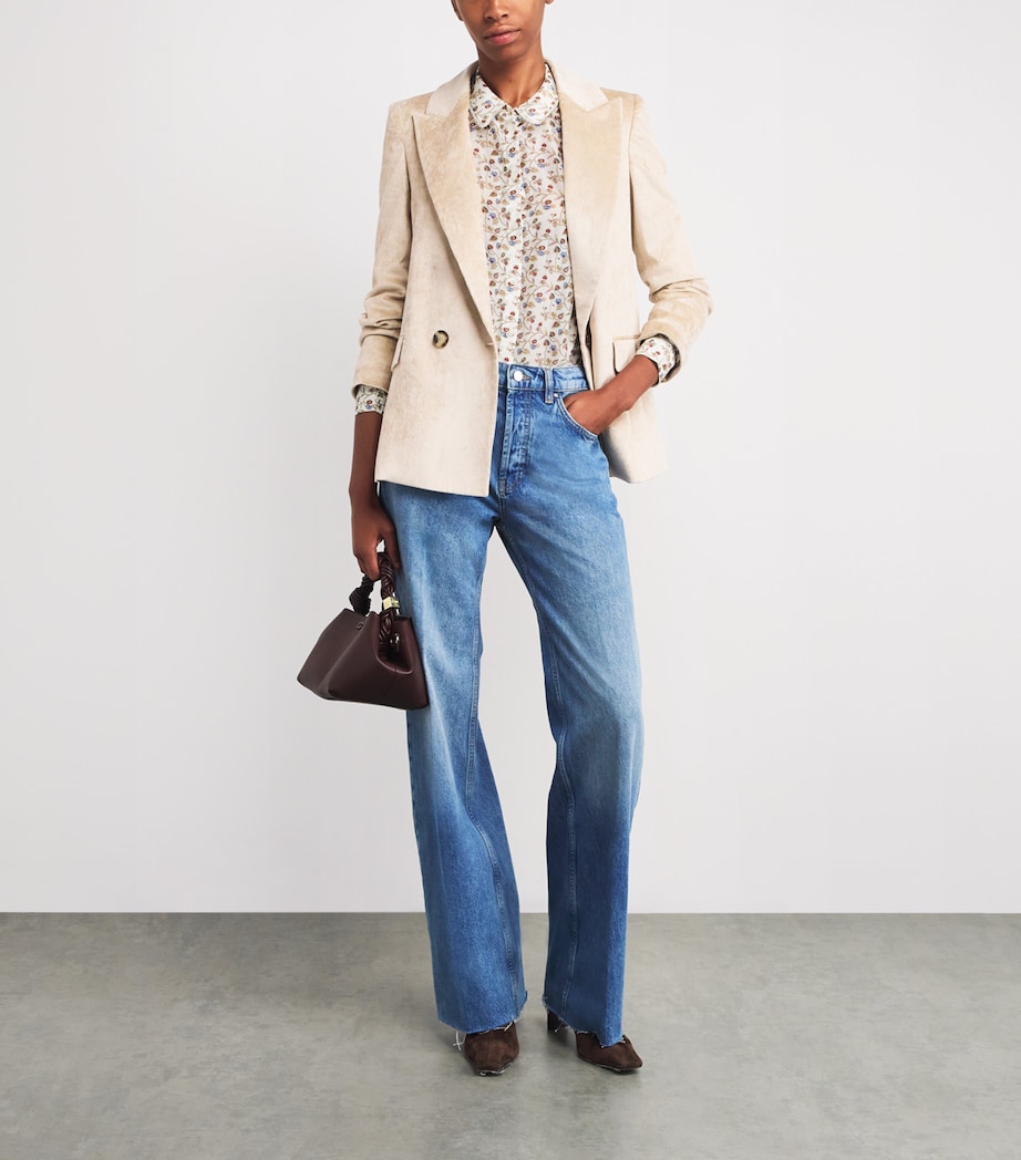 Cotton-Silk Cottage Garden Blouse LIGHT CREAM/MULTI Image 2