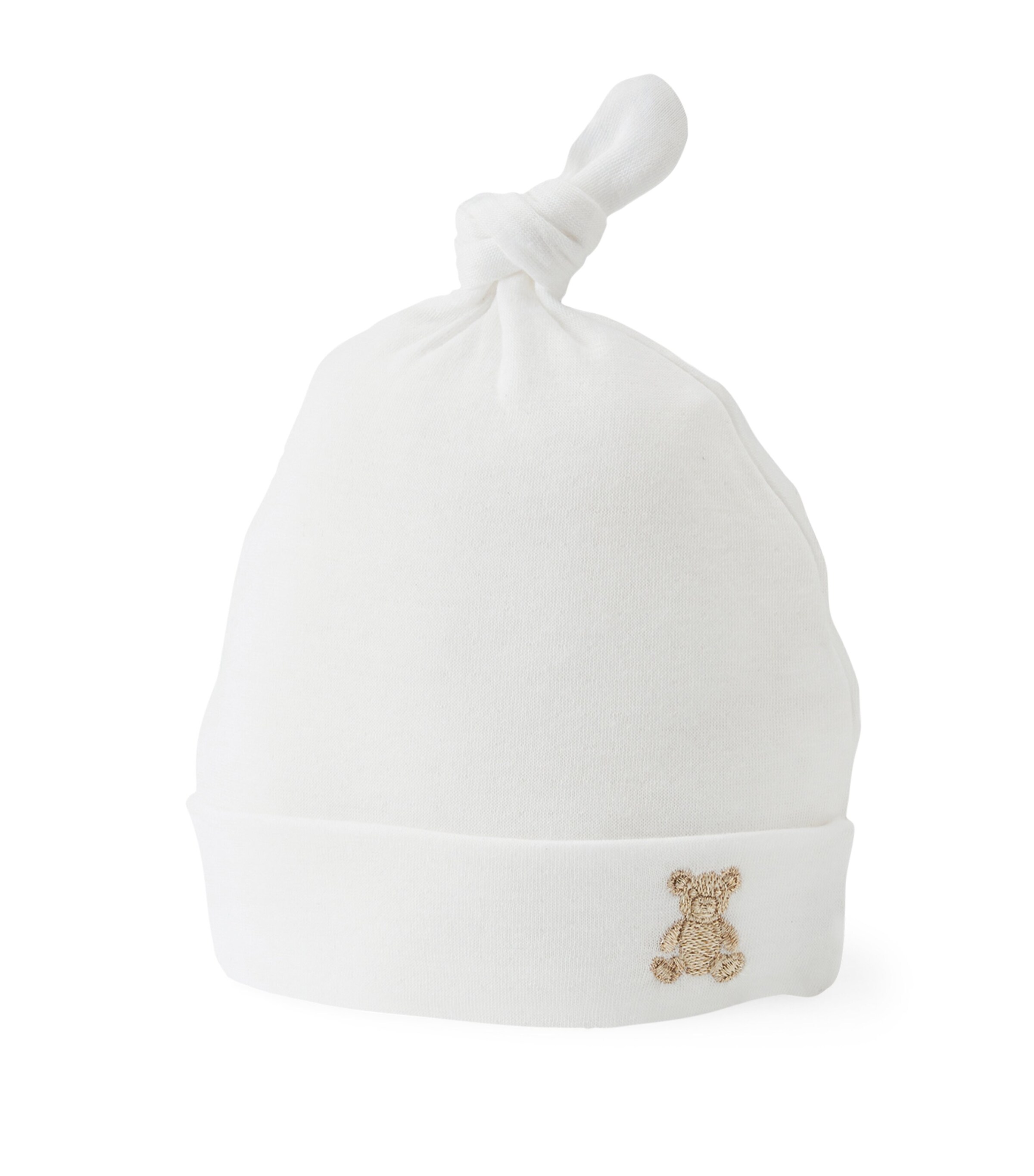 Miki House Kids' Cotton Beanie In White