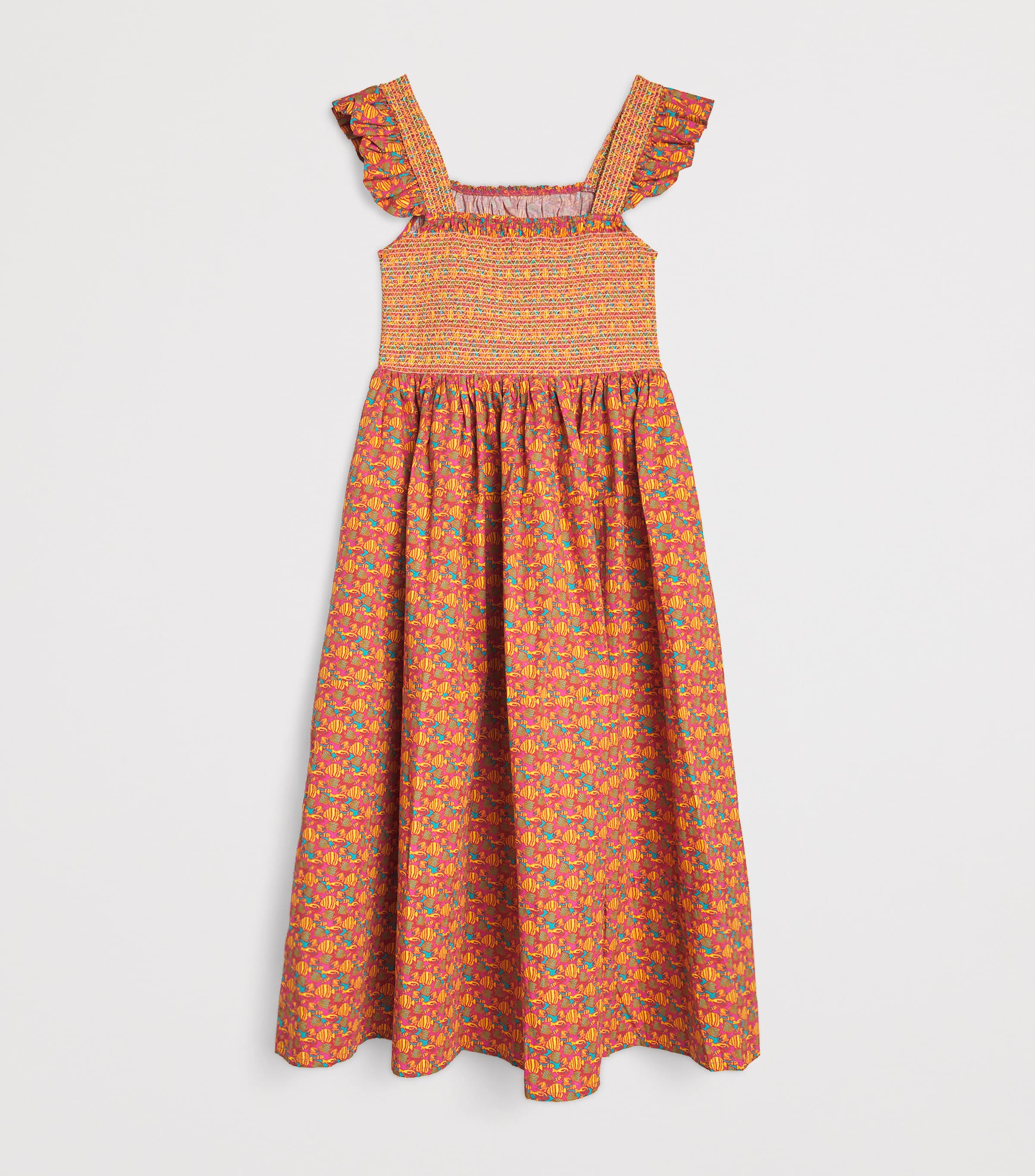 Organic Cotton Fish Dress (4-14 Years) 167 BOUGAINVILLIER Image 2