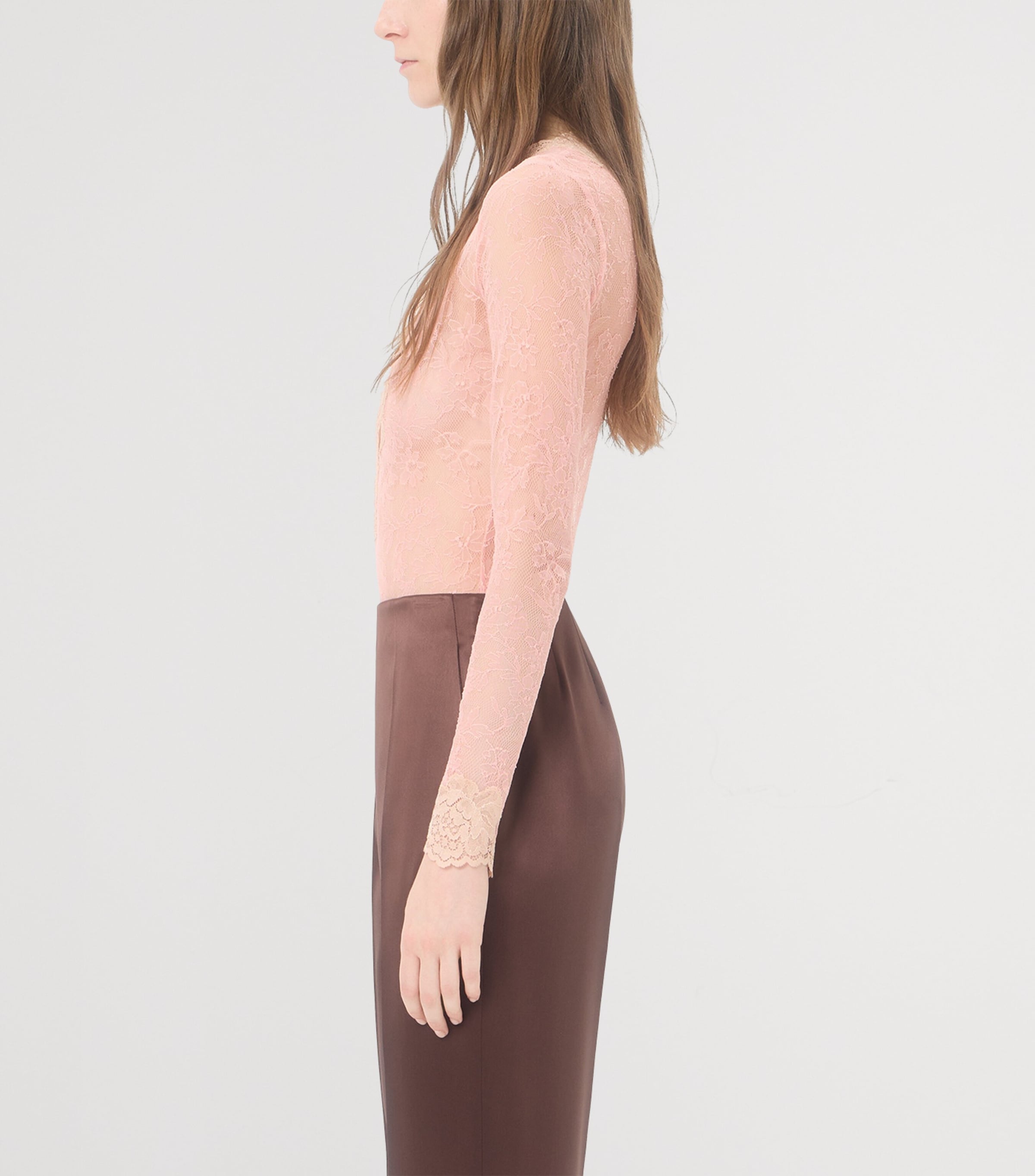 Valentino Womens Stretch Lace Bodysuit Image 4