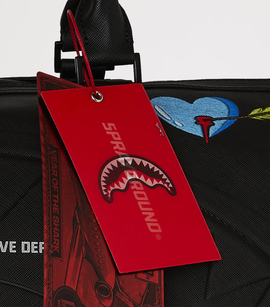 Embossed Holdall BLACK Image 9