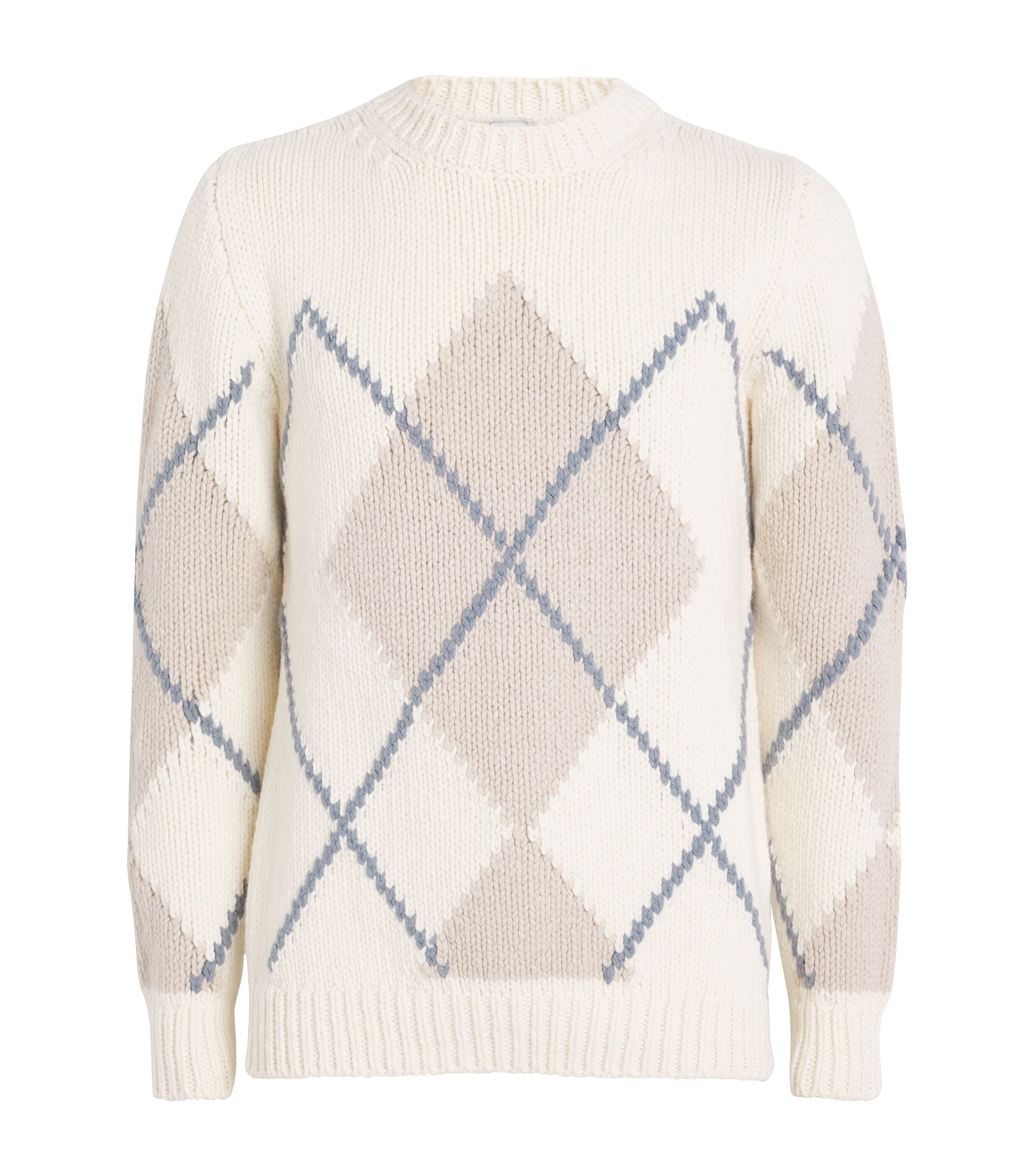 Argyle Sweater BIANCO SABBIA E DENI Image 1