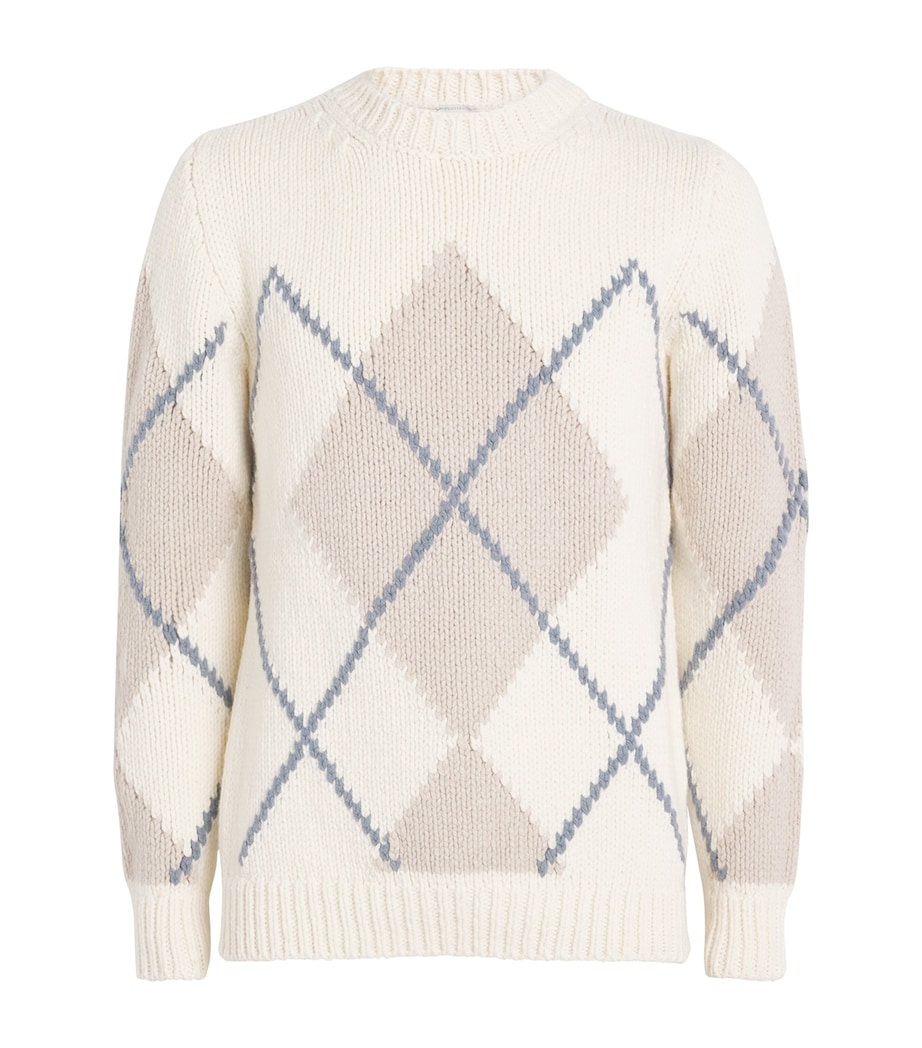 Argyle Sweater BIANCO SABBIA E DENI Image 1