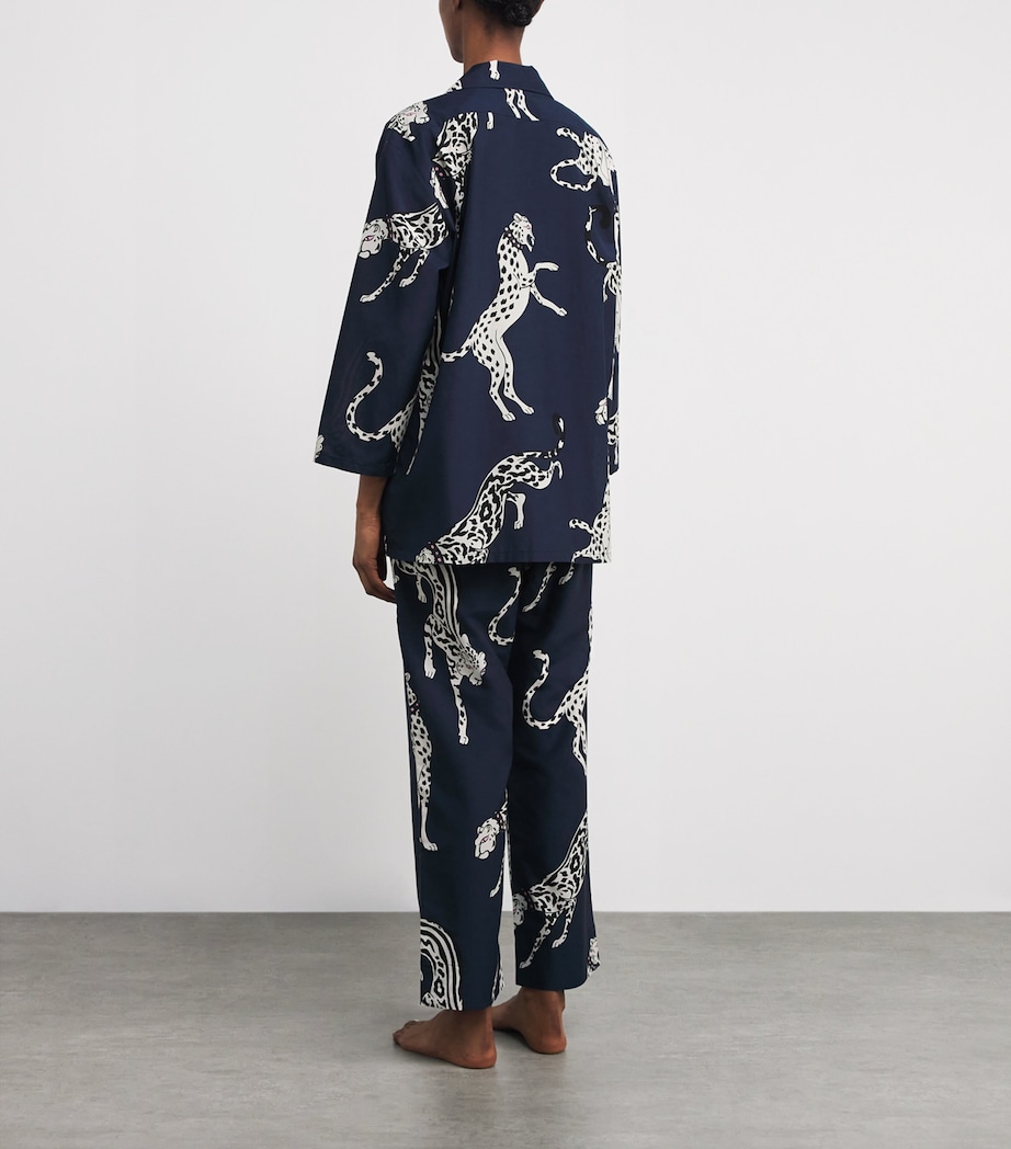 Cotton-Silk Cheetah Casablanca Pyjama Set ZIEGFELD Image 3