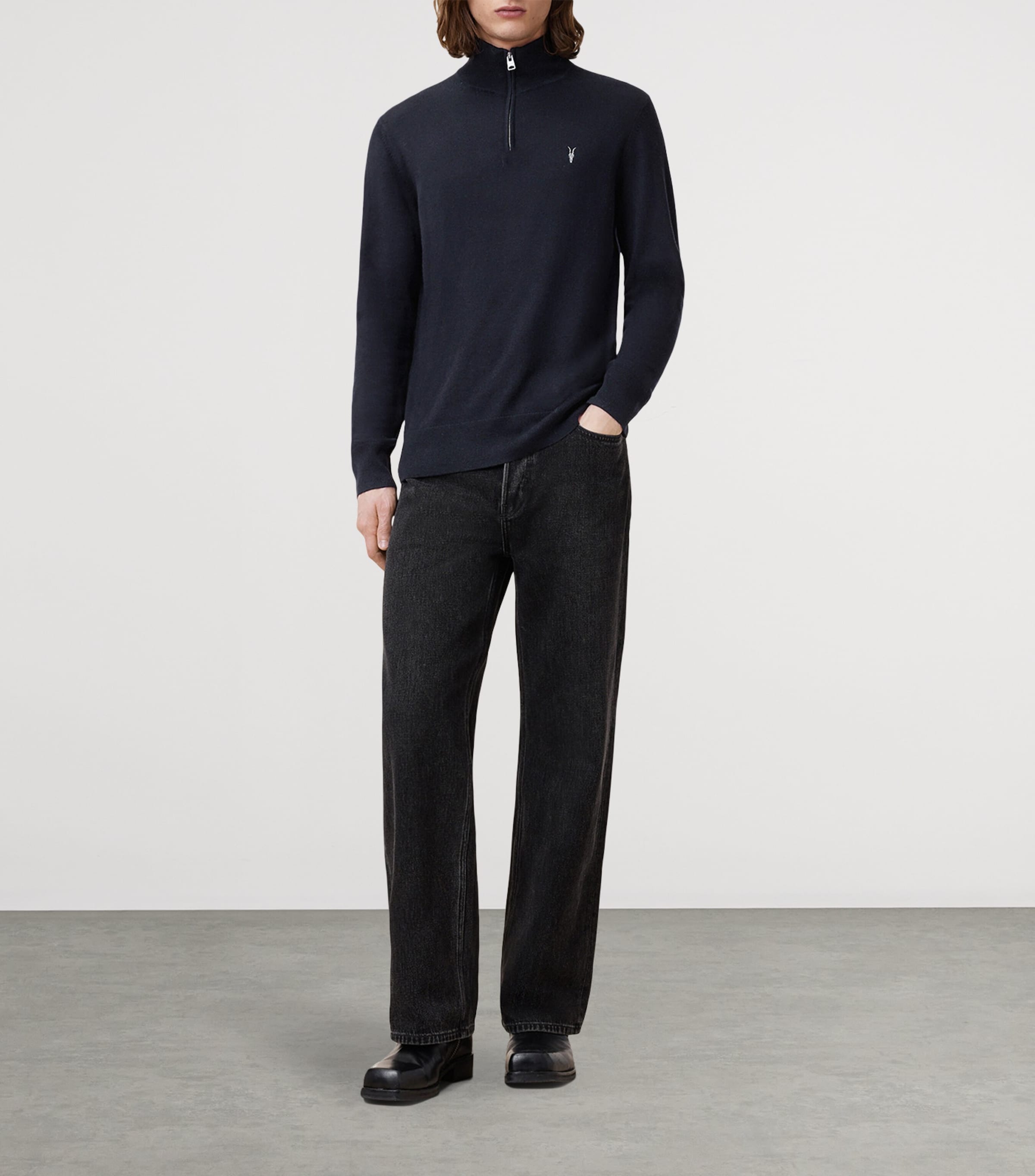 Wool-Blend Kilburn Sweater NAVY BLUE Image 2