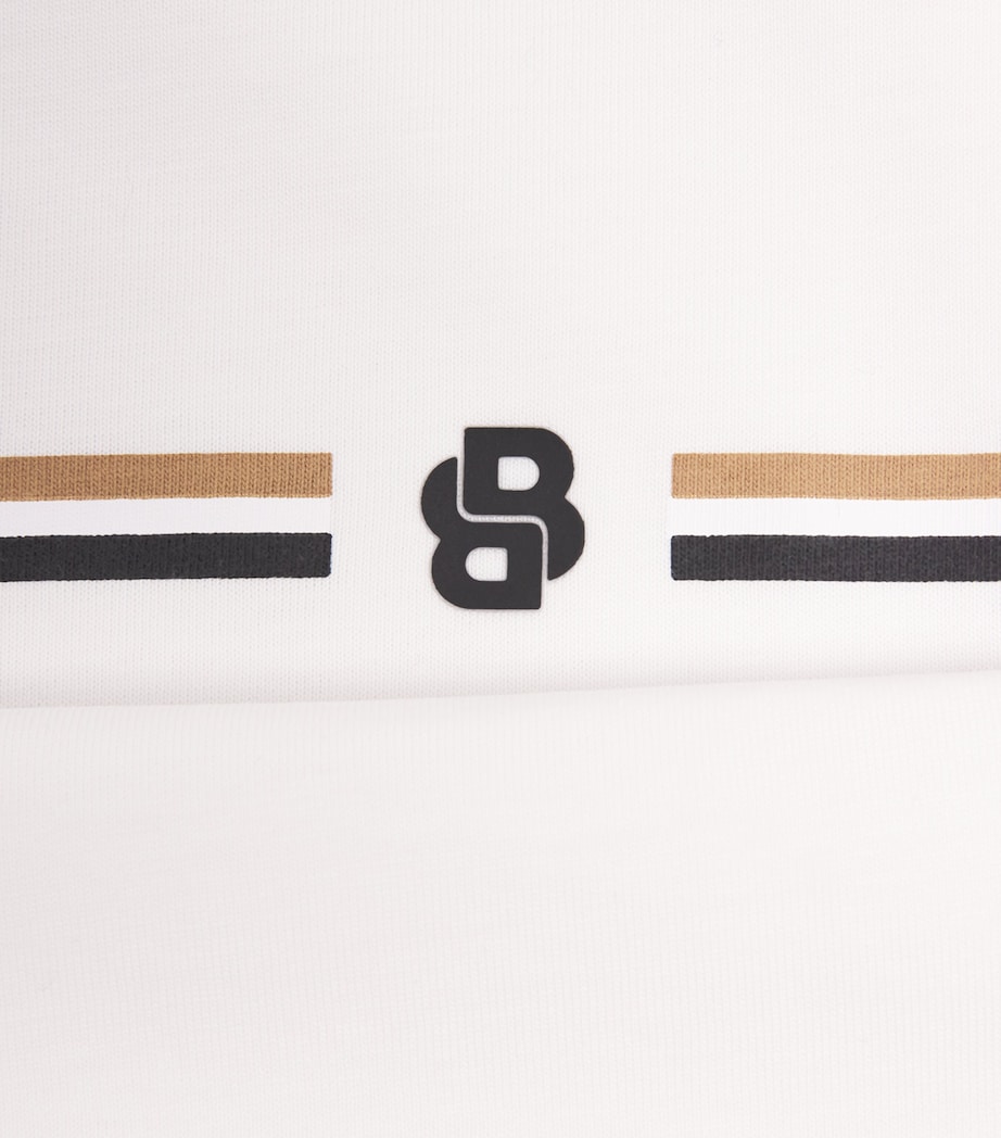BOSS Kidswear Cotton Stripe Logo T-Shirt (4-16 Years) White Image 3