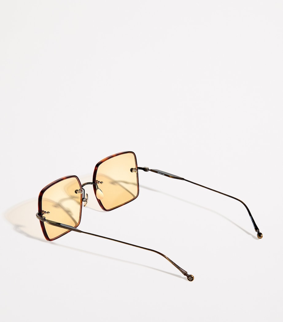 Titanium Square M5005 Sunglasses M5005 ANTIQUE GOLD Image 3