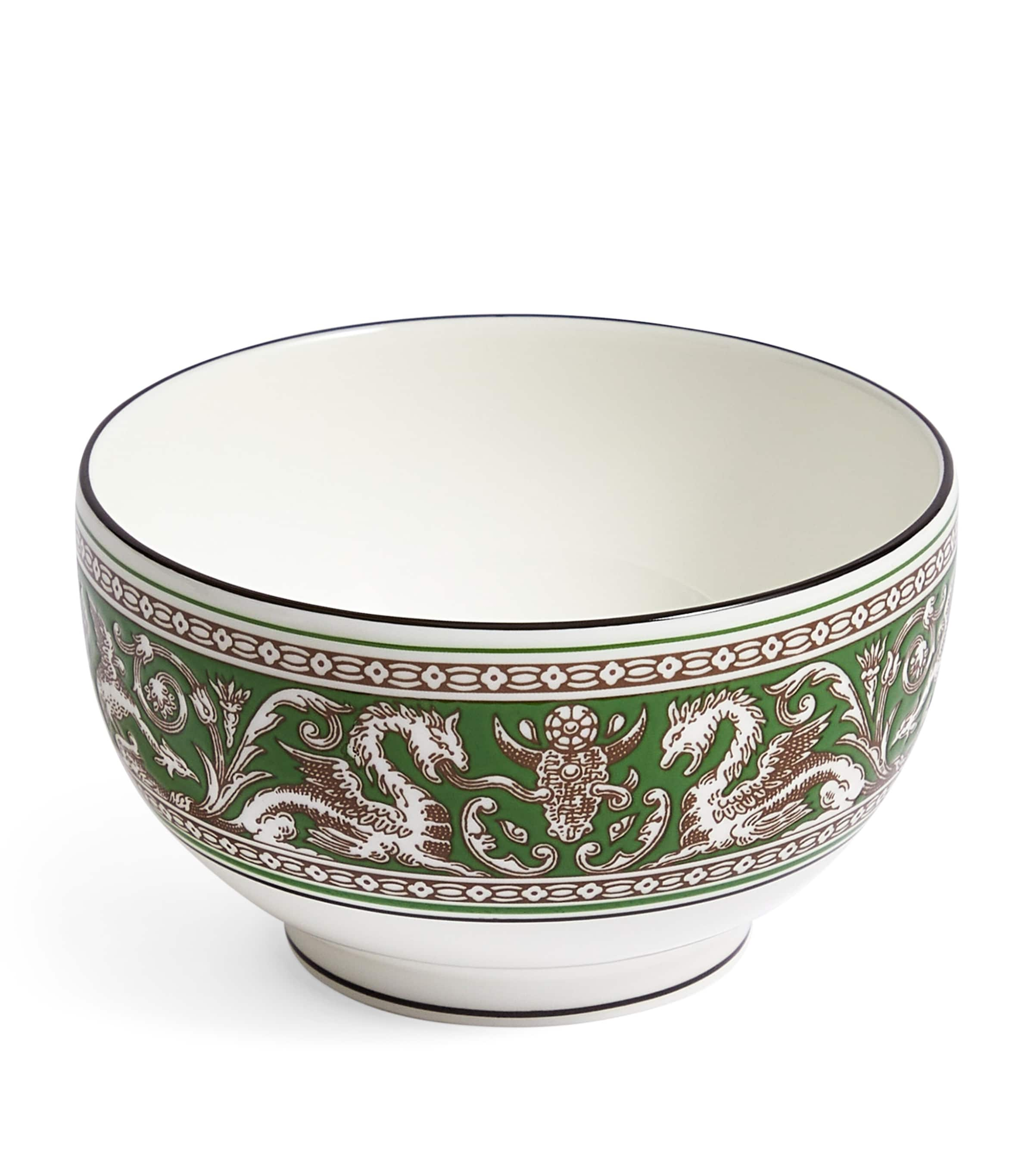 Shop Wedgwood Florentine Verde Rice Bowl In Green