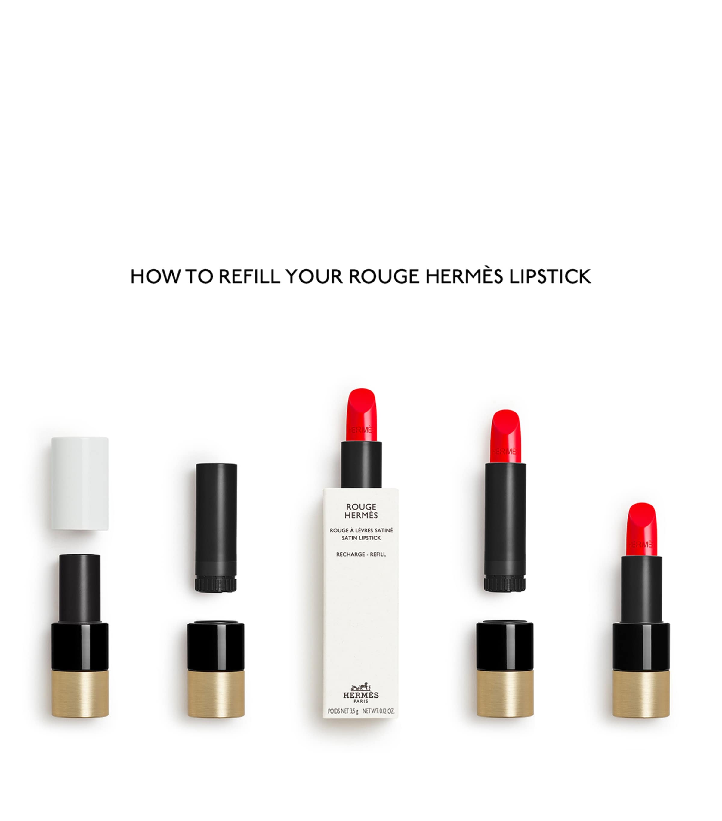 Rouge Hermès Satin Lipstick - 18 Rose Encens Refill 18 ROSE ENCENS Image 4