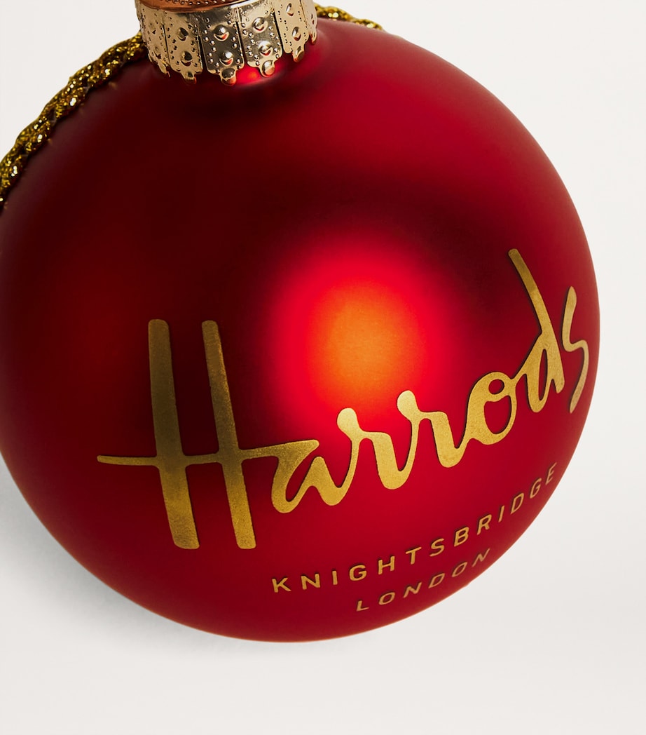 Harrods Red Christmas Bear 2024 Noah Bauble Image 3