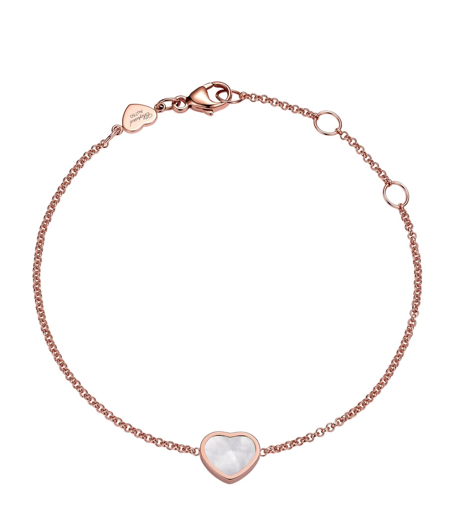 Rose Gold and Mother-of-Pearl My Happy Hearts Bracelet 18K ROSE GOLD Image 1