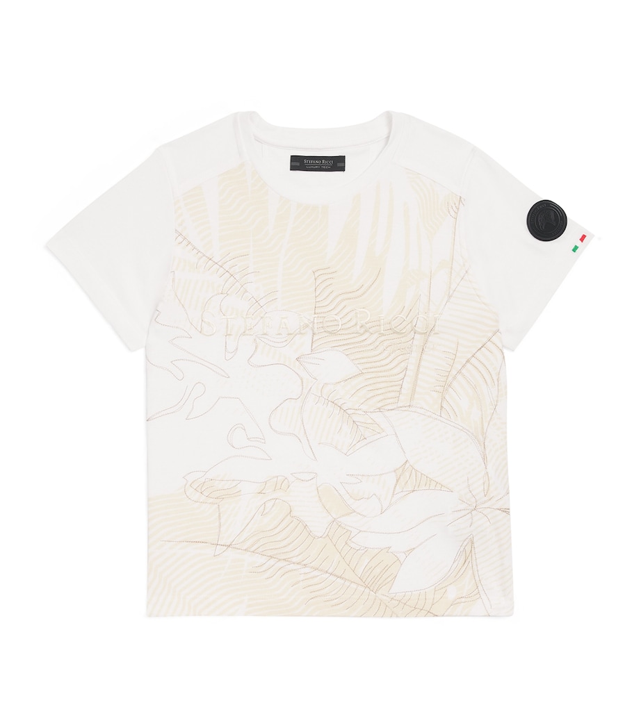 Embroidered Floral T-Shirt (4-16 Years) W000WHITE Image 1