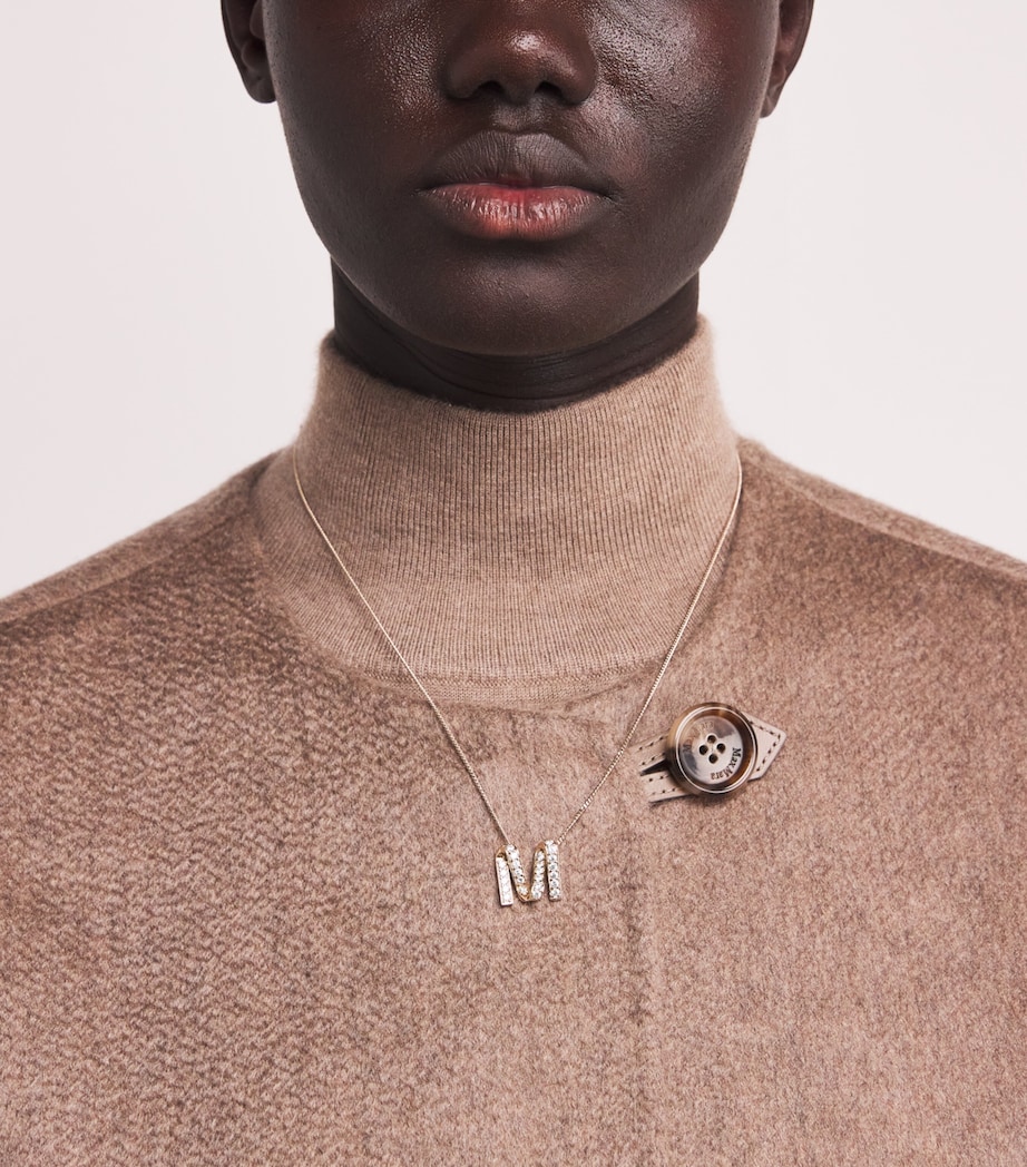 M Pendant Necklace BRONZE Image 2