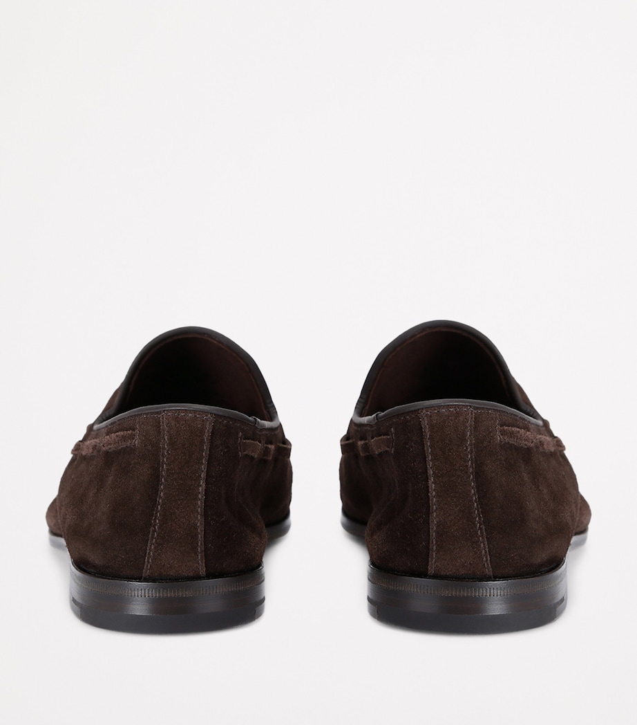 Suede Maidstone Tassle Loafers DARK BROWN Image 2