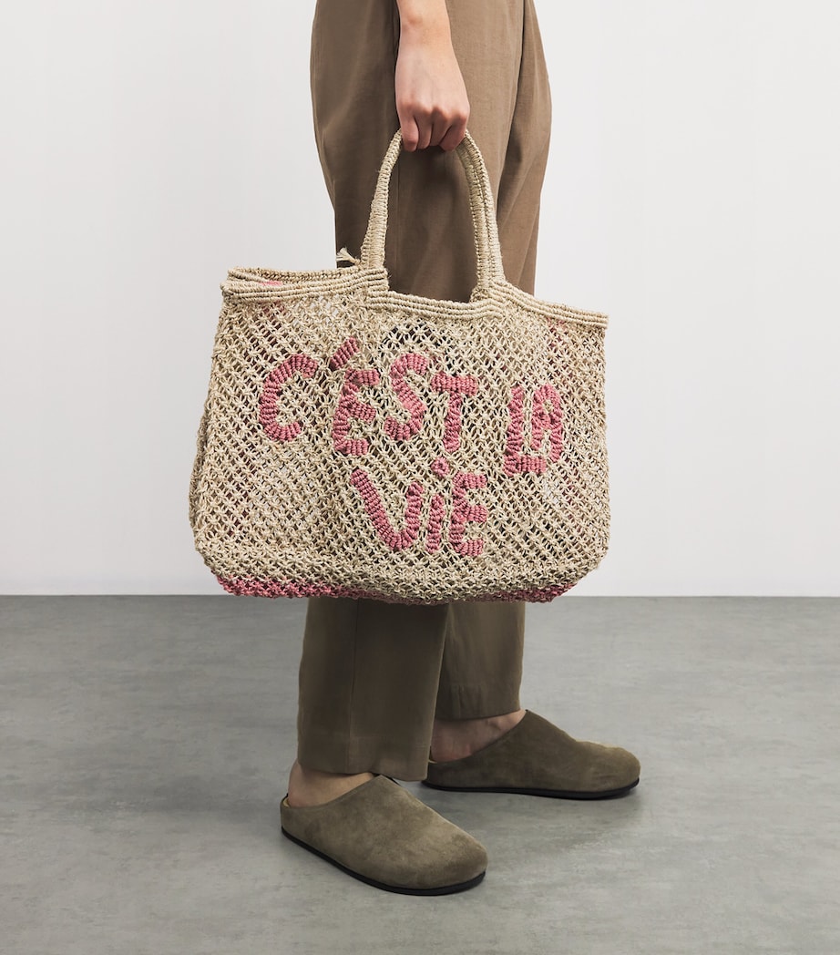 Jute C'est La Vie Lavinia Tote Bag NATRUAL Image 5