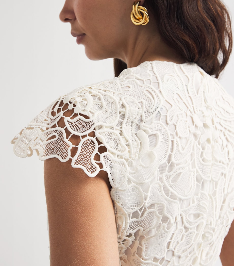 Simkhai Womens Lace Novelle Mini Dress White Image 3