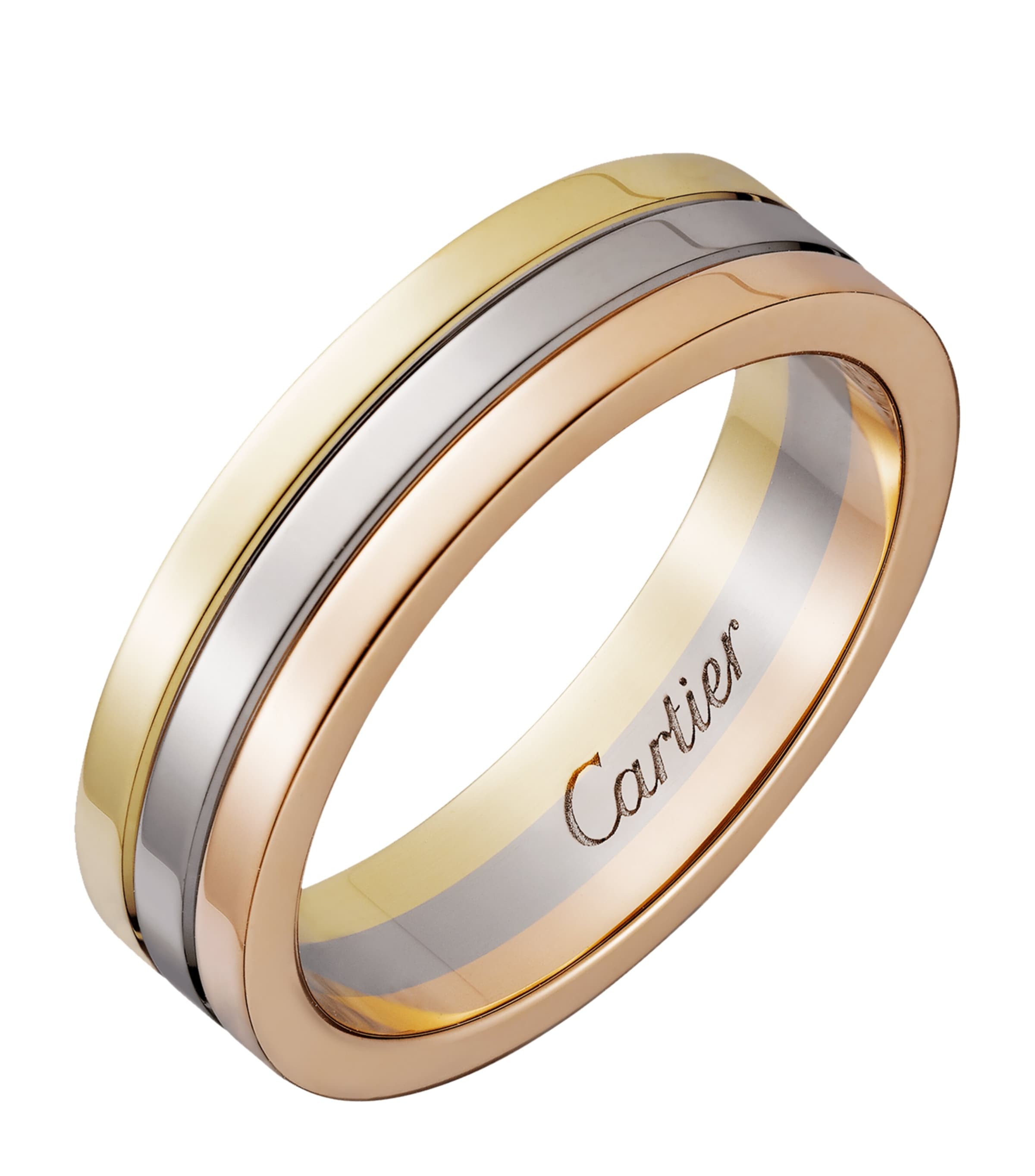 Mixed Gold Vendôme Louis Cartier Wedding Band MULTI Image 2