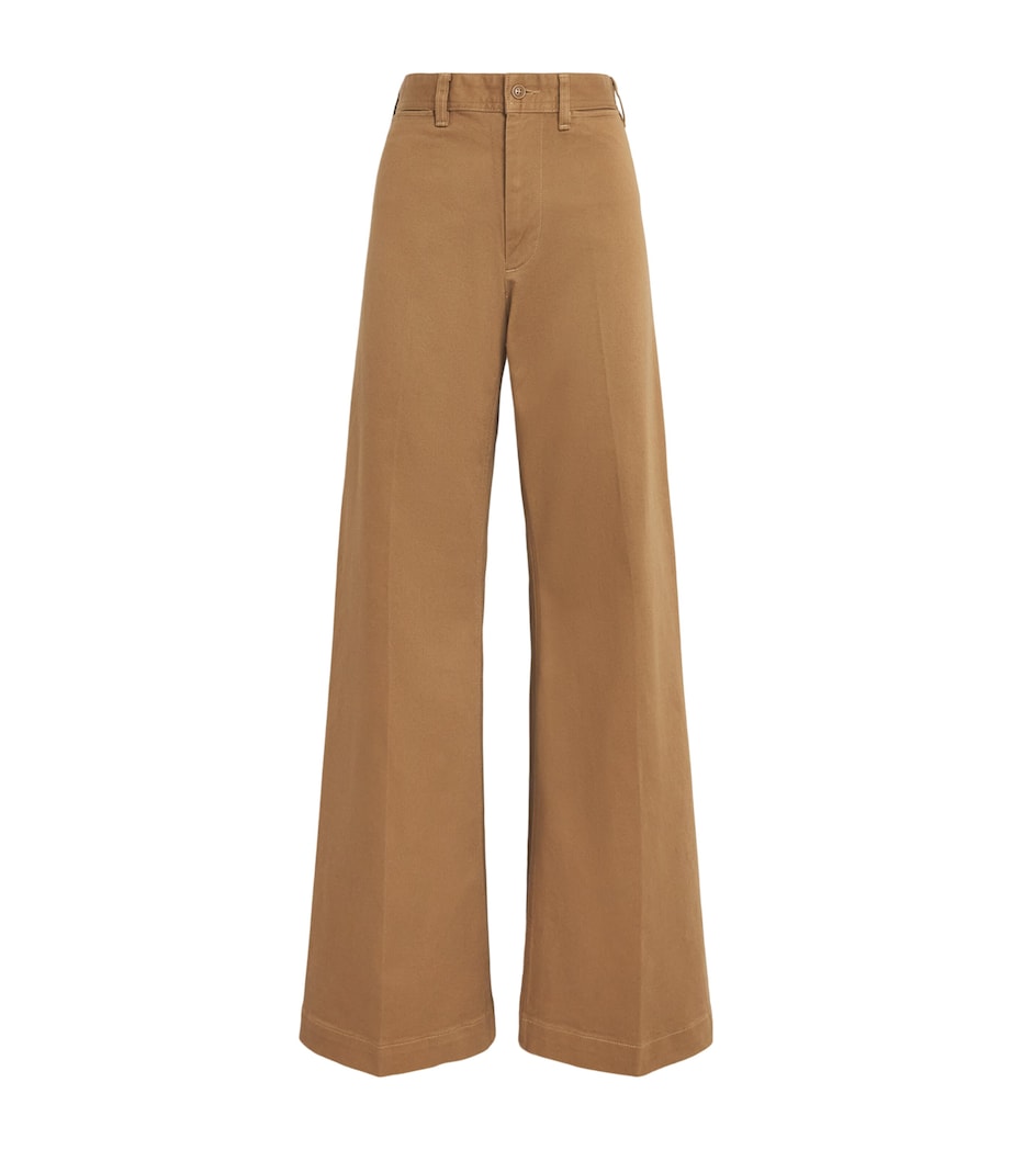 Polo Ralph Lauren Flared Beaton Trousers Tan Image 1