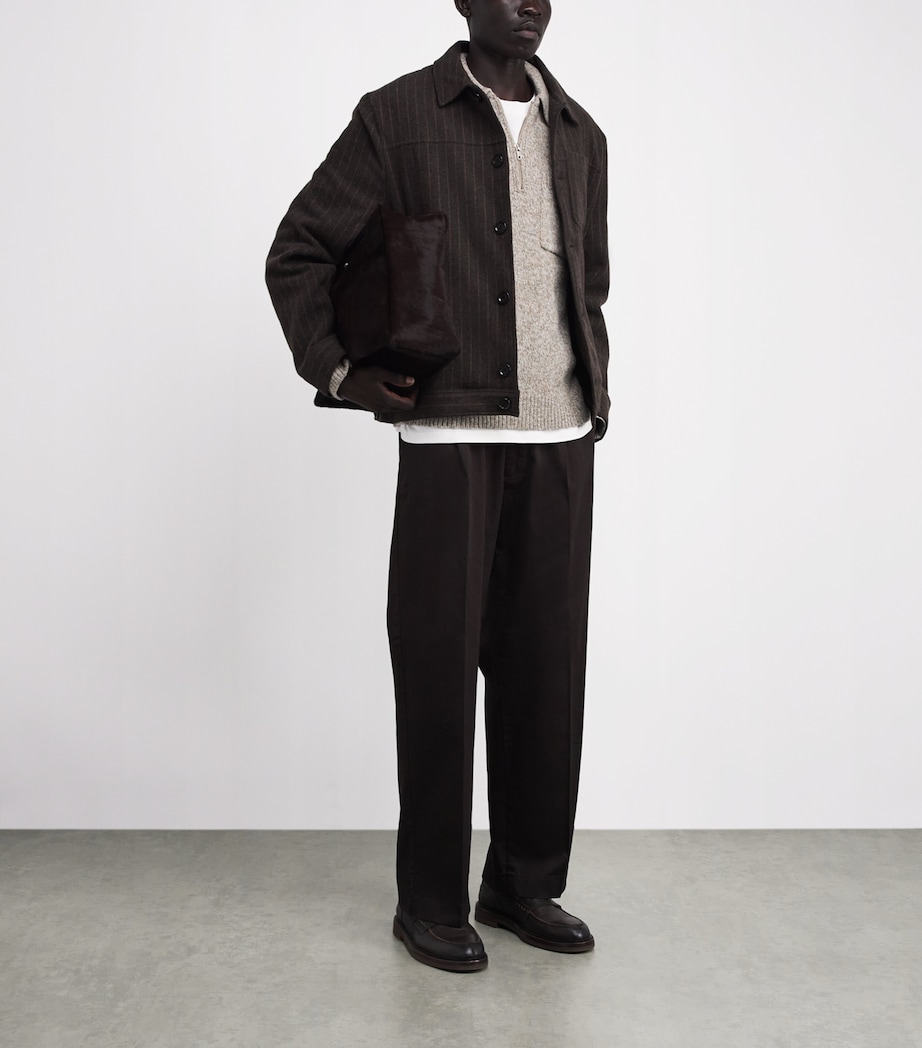 Wool Alpha Polo Sweater GREY Image 2