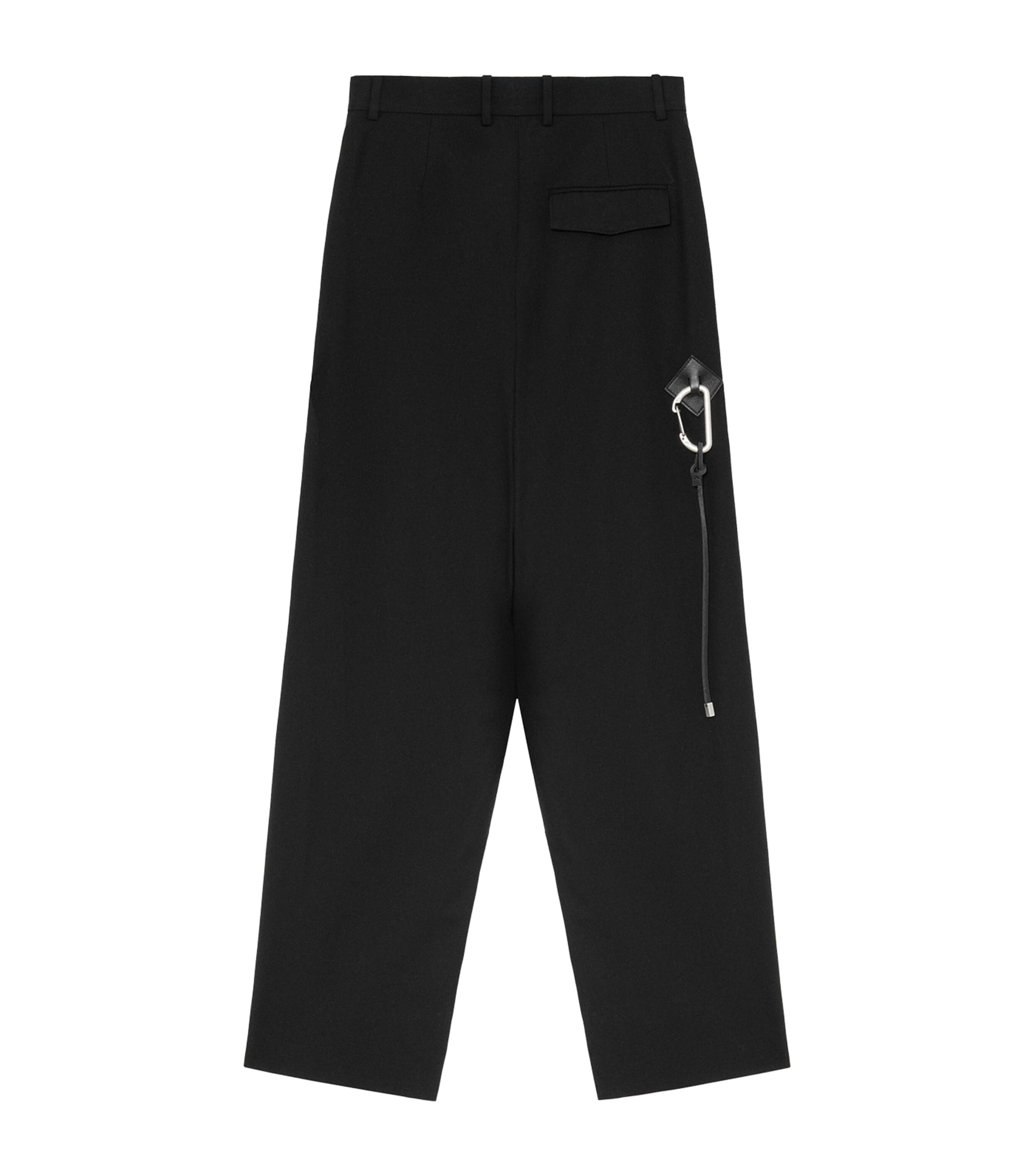 パンツ LOEWE Tailored Trousers LOEWE Cotton Buckle-Detail Pleated Trousers | Harrods US