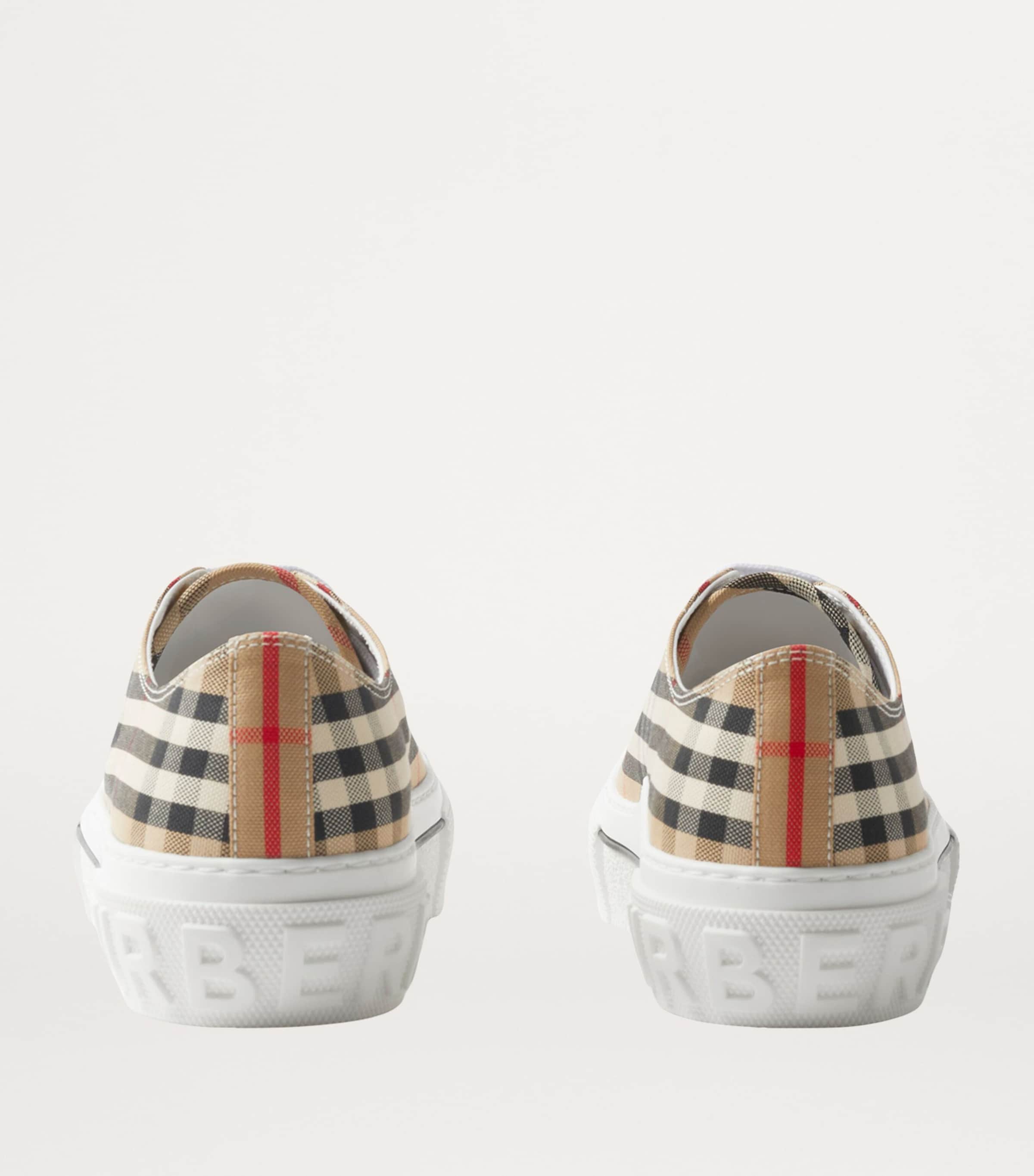 Cotton Check Sneakers ARCHIVE BEIGE IP CHK Image 3