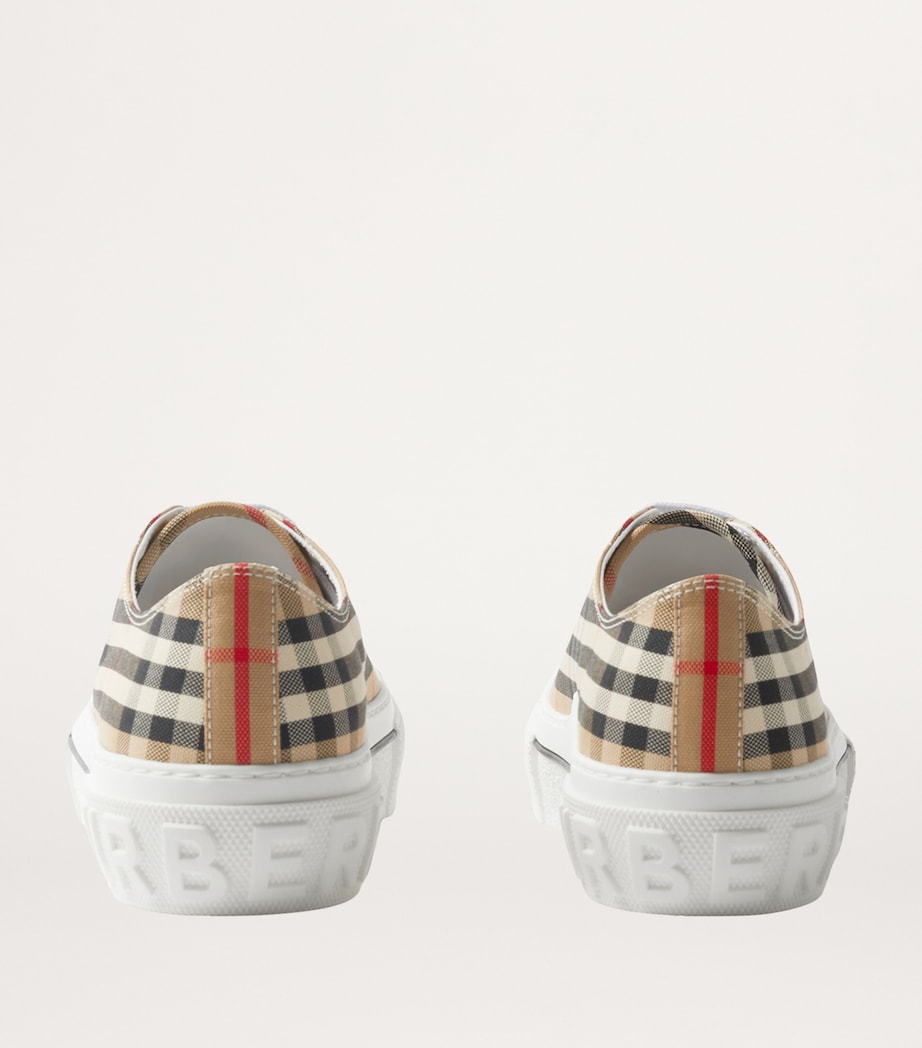 Cotton Check Sneakers ARCHIVE BEIGE IP CHK Image 3