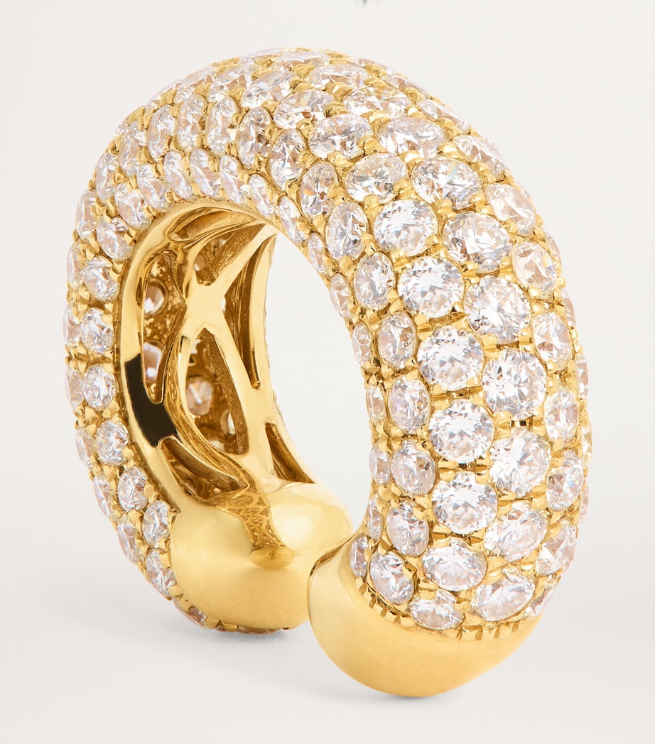 Anita Ko Yellow Gold and Diamond Cosmo Single Ear Cuff Yellow Gold Image 6