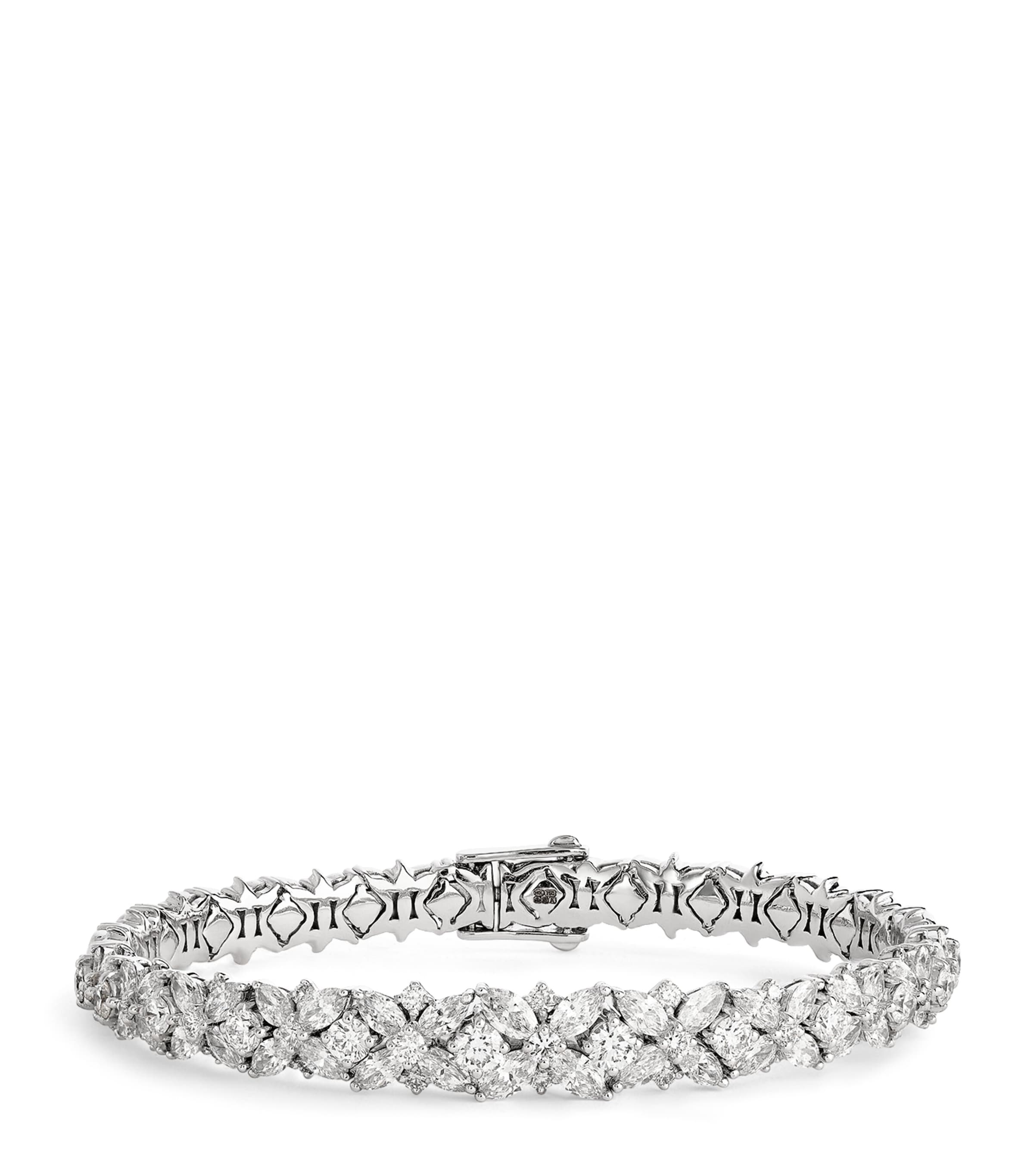 Yeprem White Gold and Diamond Bangle White Gold Image 1