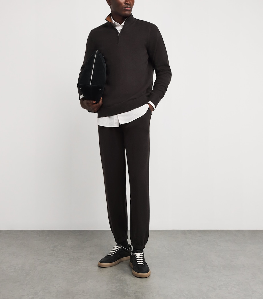 Cashmere Quarter-Zip Sweatshirt Q25381 MLSSS/CAMEL Image 2