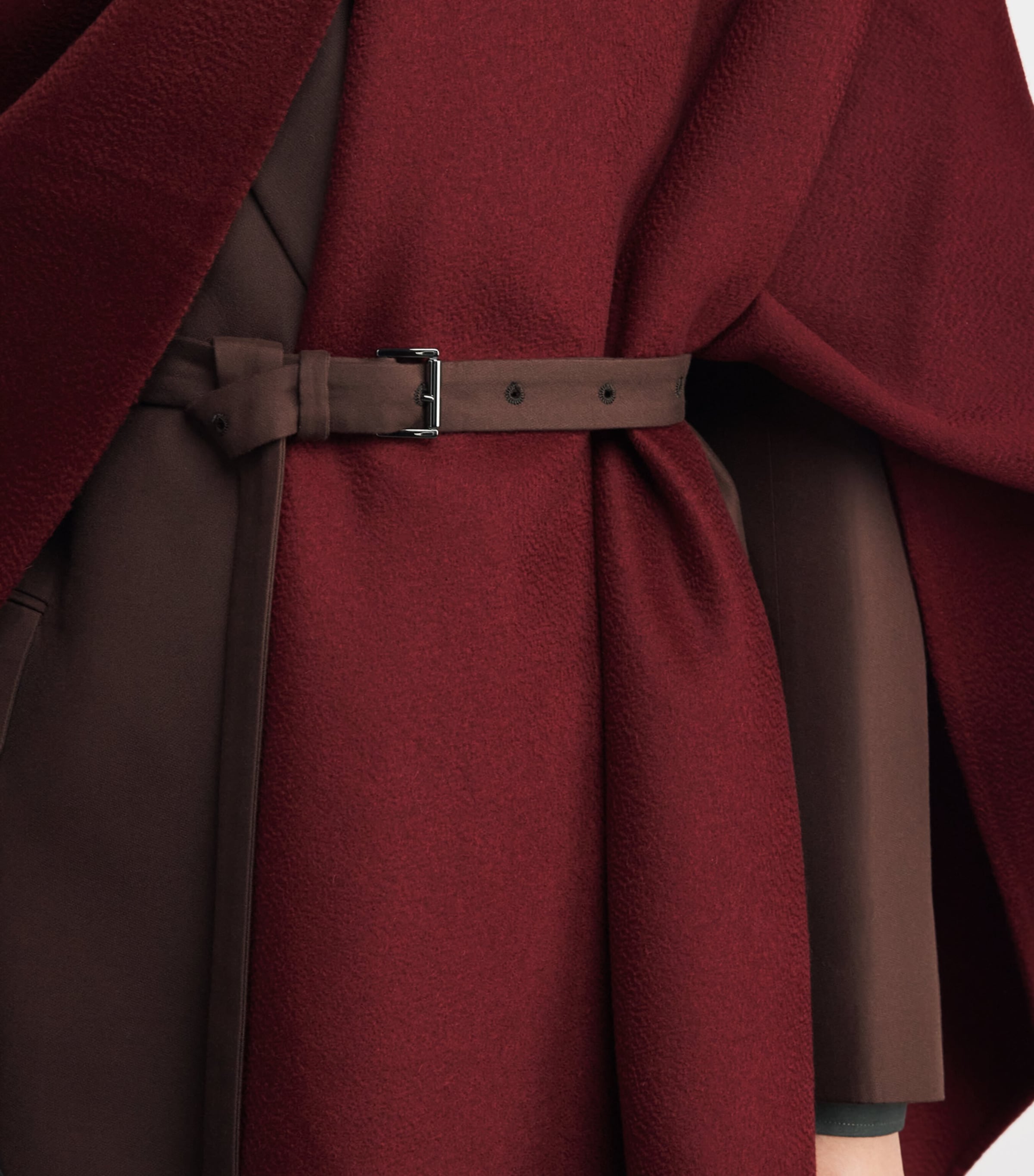 Cashmere Double-Faced Cape 6300 SIENNA Image 6