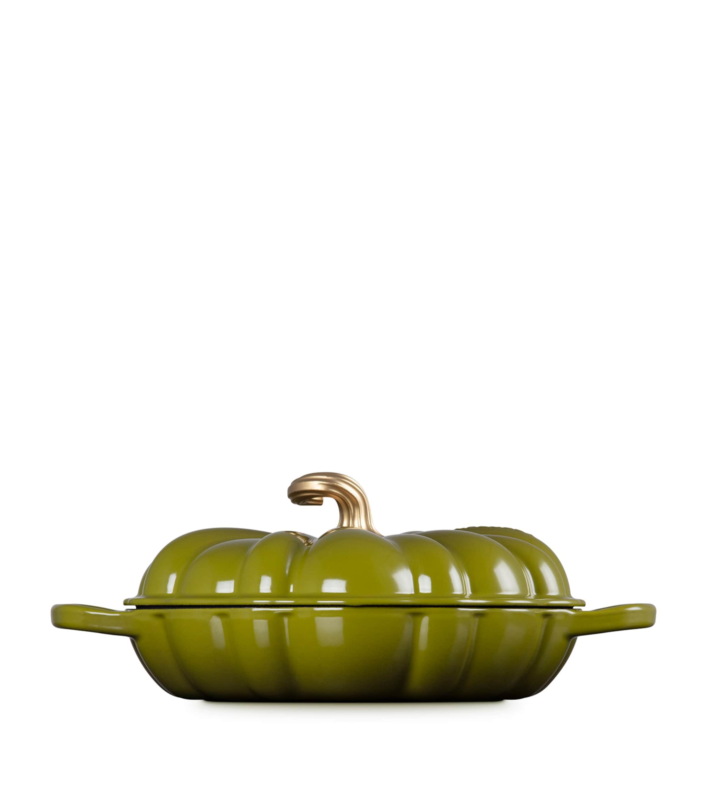 Cast Iron Pumpkin Shallow Casserole Dish (28cm) NO COLOUR Image 3