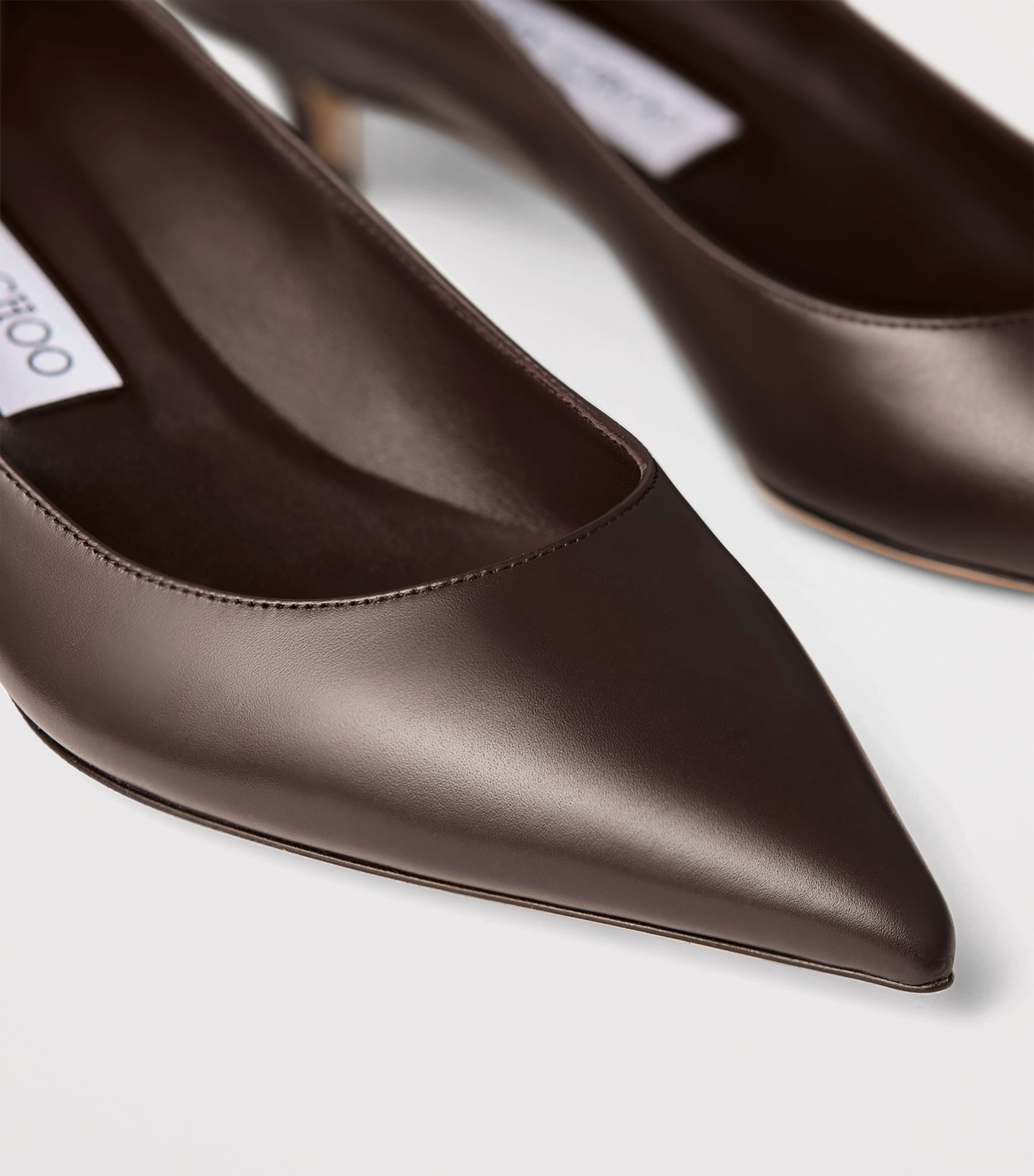 Amelia 35 Leather Pumps CHOCOLATE Image 4