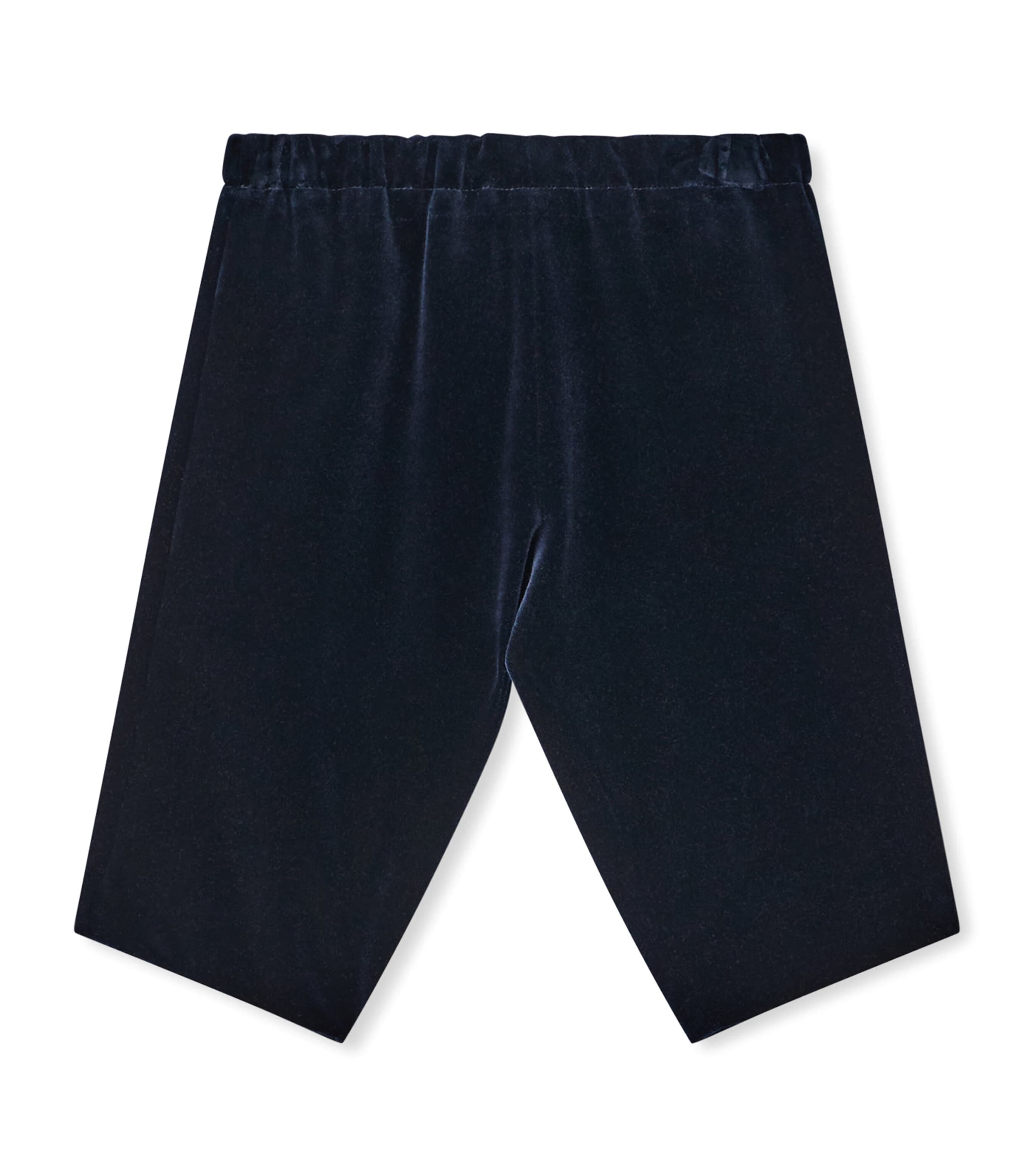 Bonpoint Cotton-Velvet Trousers (6-18 Months) Marine Image 1