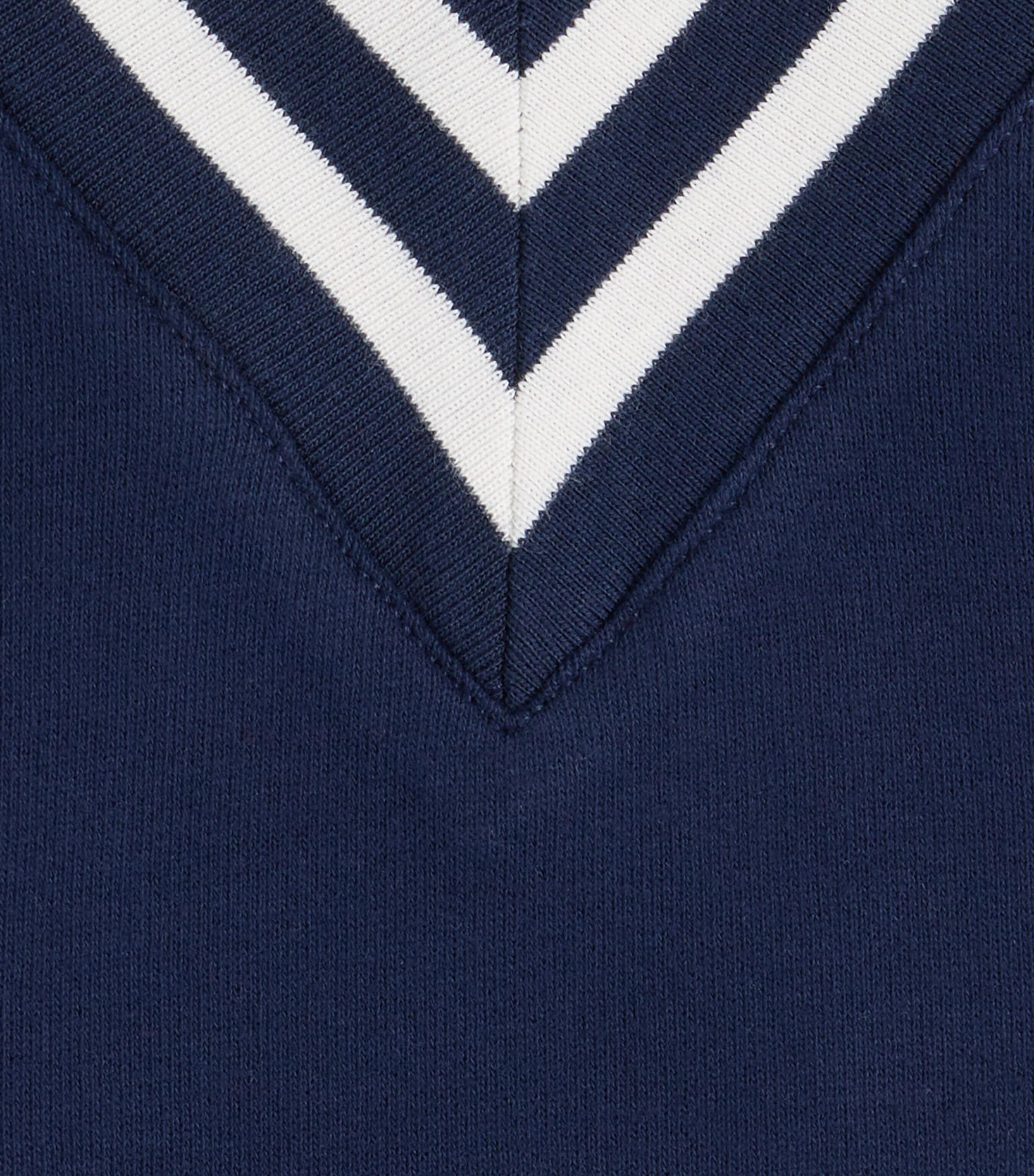 Ralph Lauren Kids Polo Pony V-Neck Sweatshirt (7-14 Years) Refined Navy Image 2