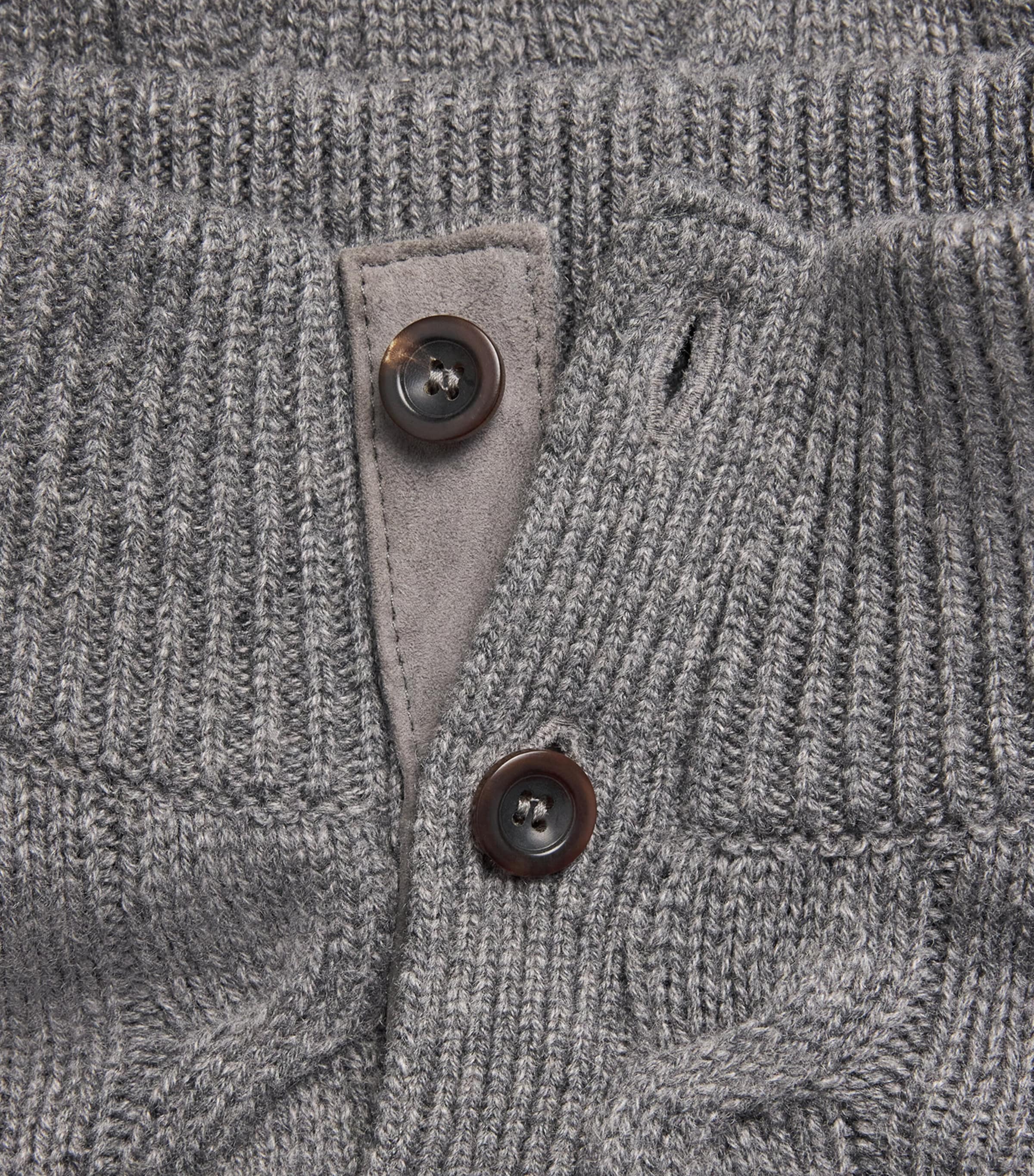 Cashmere Cable-Knit Sweater GREY HTR Image 5