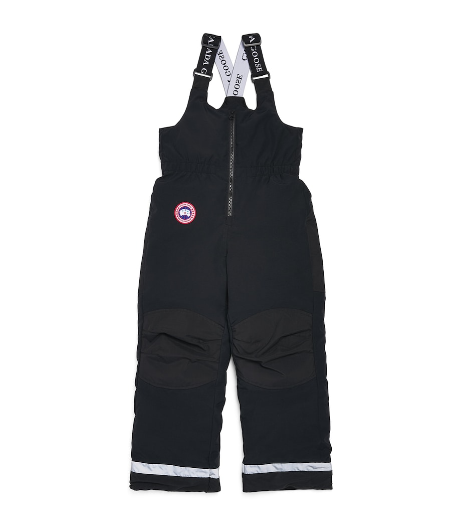 Canada Goose Kids Eaglet Bib Overalls (2-7 Years) Black Noir Image 1