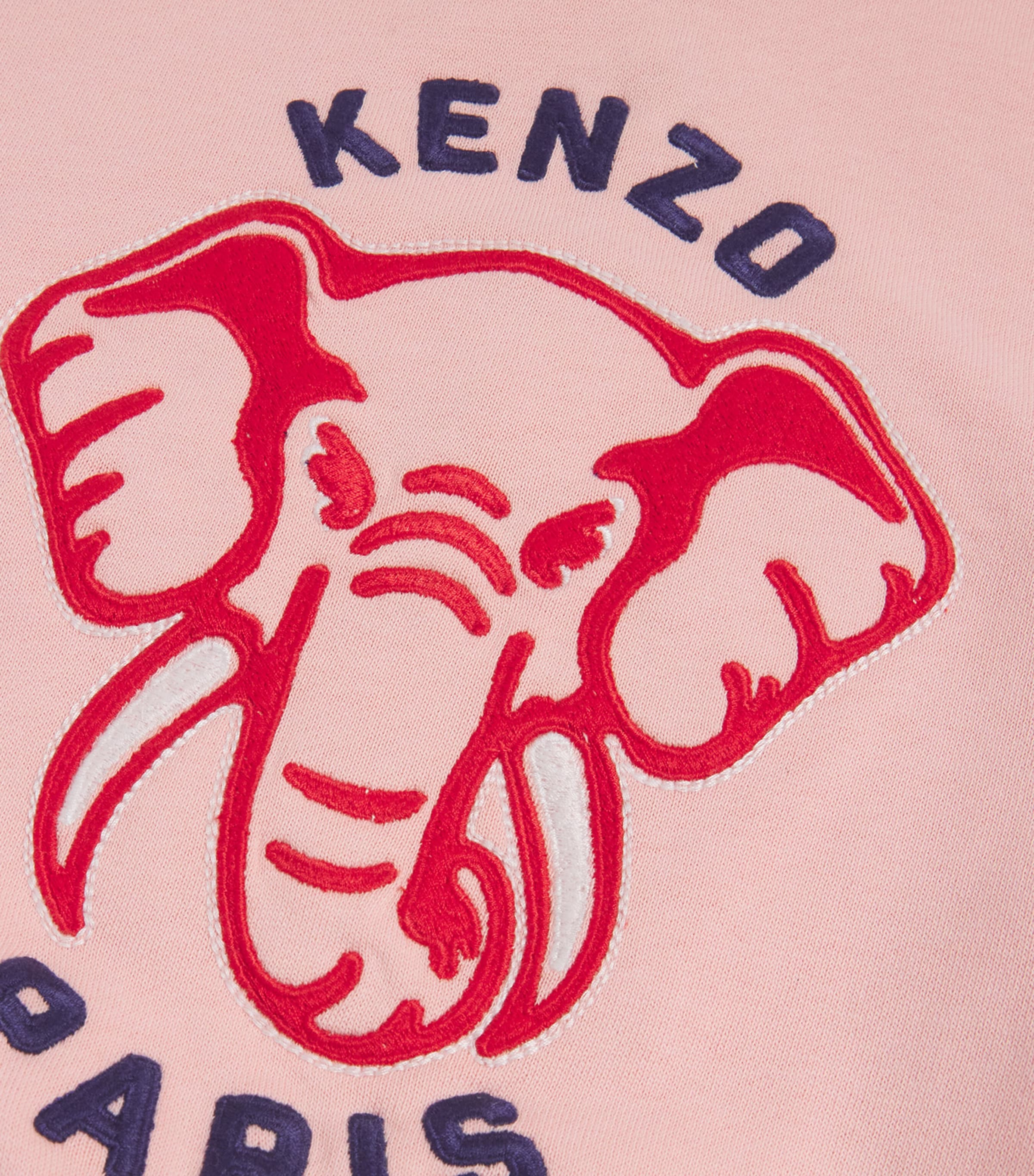 Kenzo Kids Cotton Elephant Logo Sweater (2-14 Years) English Rose Image 3