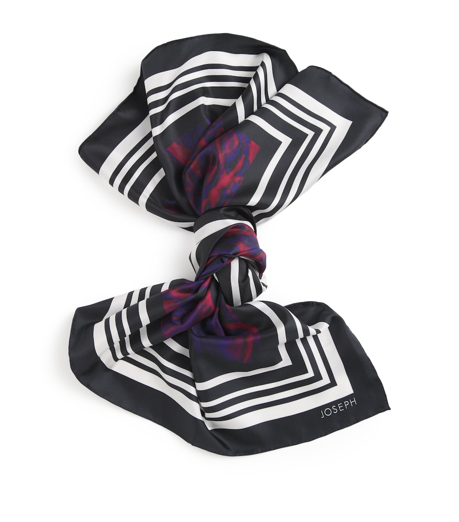 Silk Layla Scarf CHERRY/VIOLET Image 1