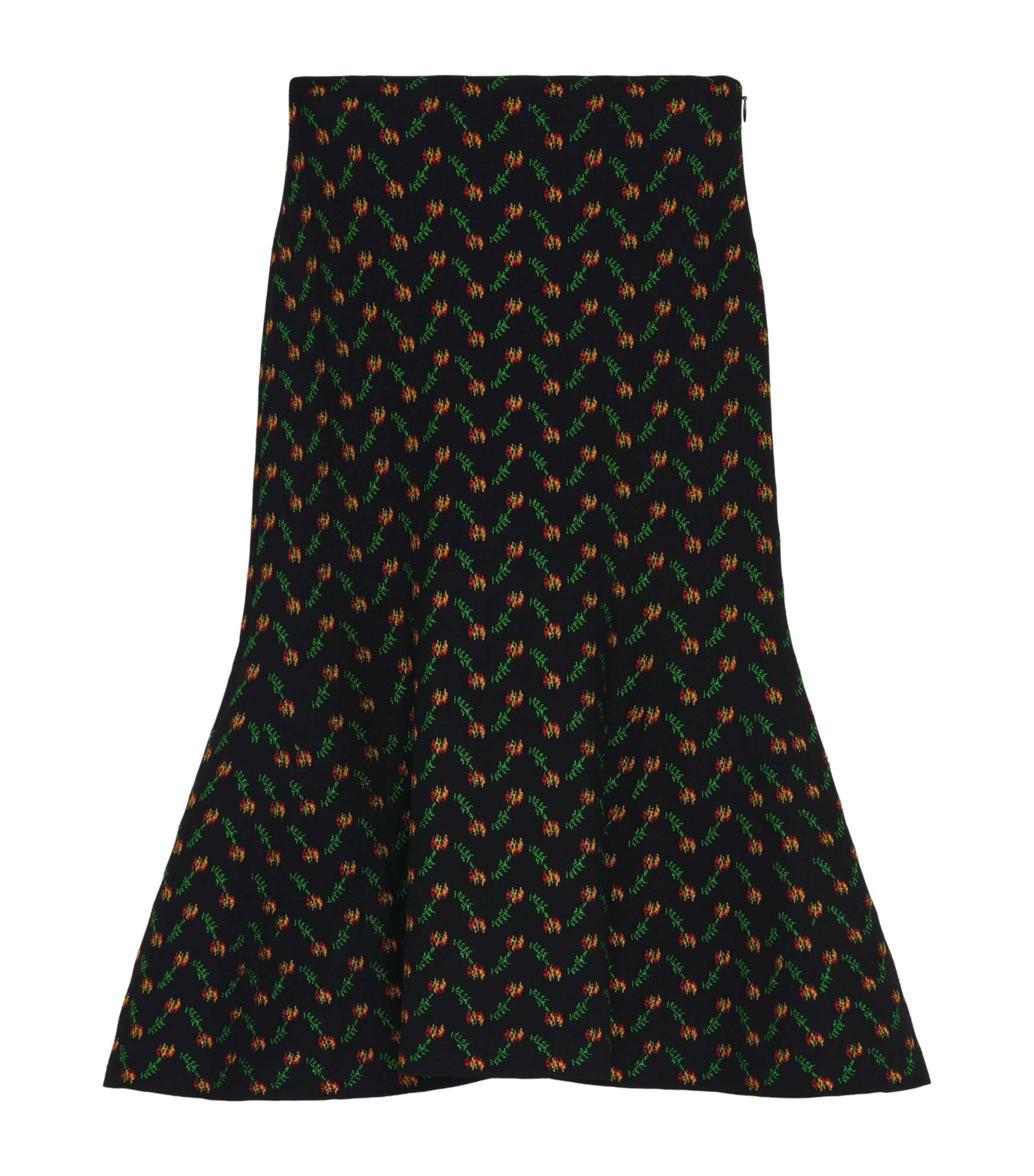 Floral Jacquard Midi Skirt 1417 Image 1