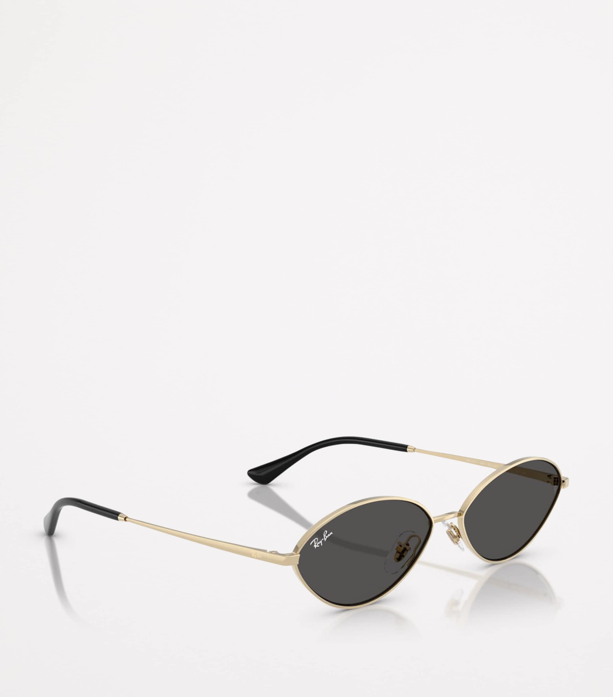 Ray-Ban Kai Bio Based Oval Metal Sunglasses Gold/Black Amazon.com: Ray-Ban RB3757 Kai Oval Sunglasses, Pale Gold  main image 3