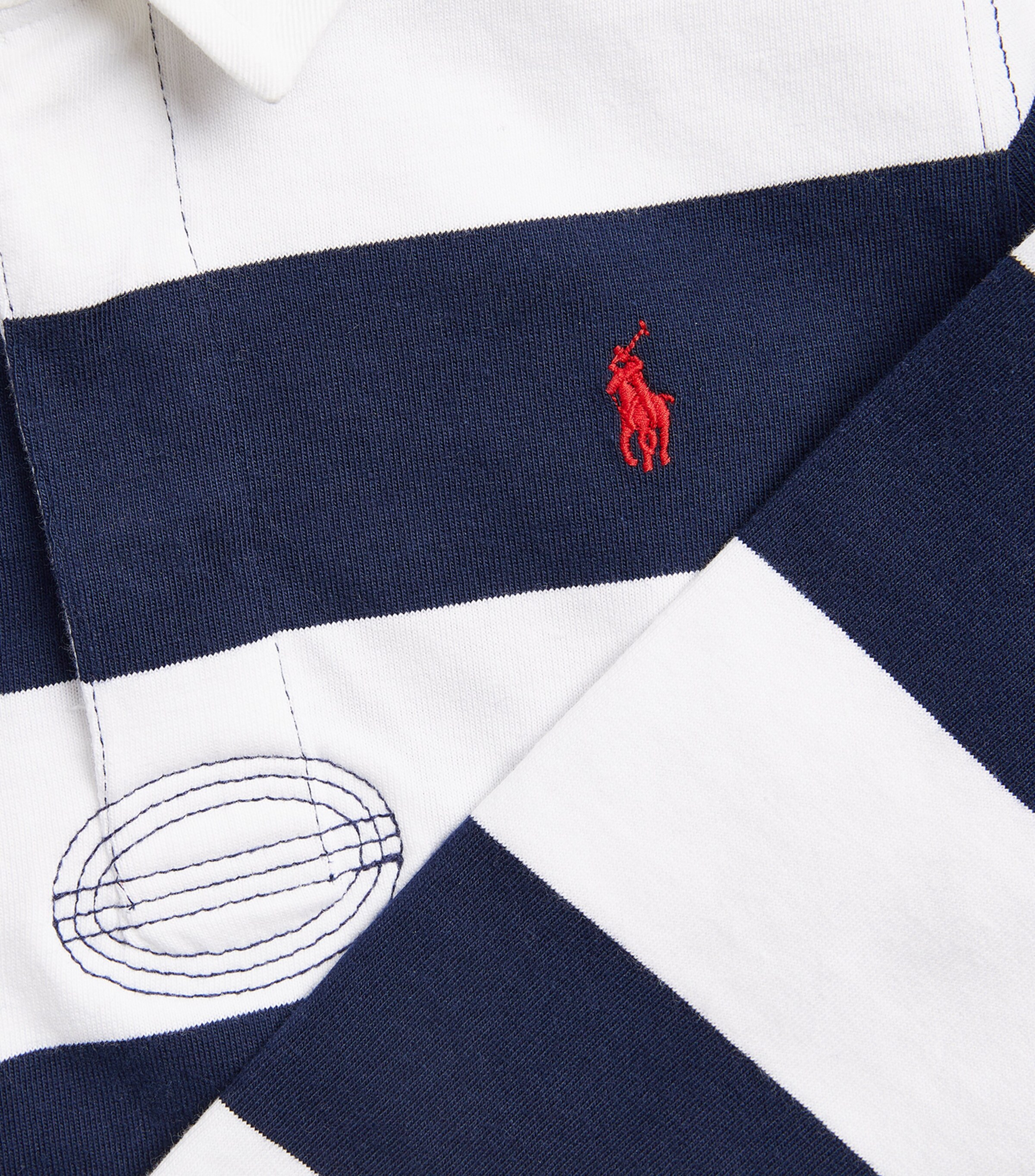 Ralph Lauren Kids Cotton Rugby Shirt (2-7 Years) Blue Image 3