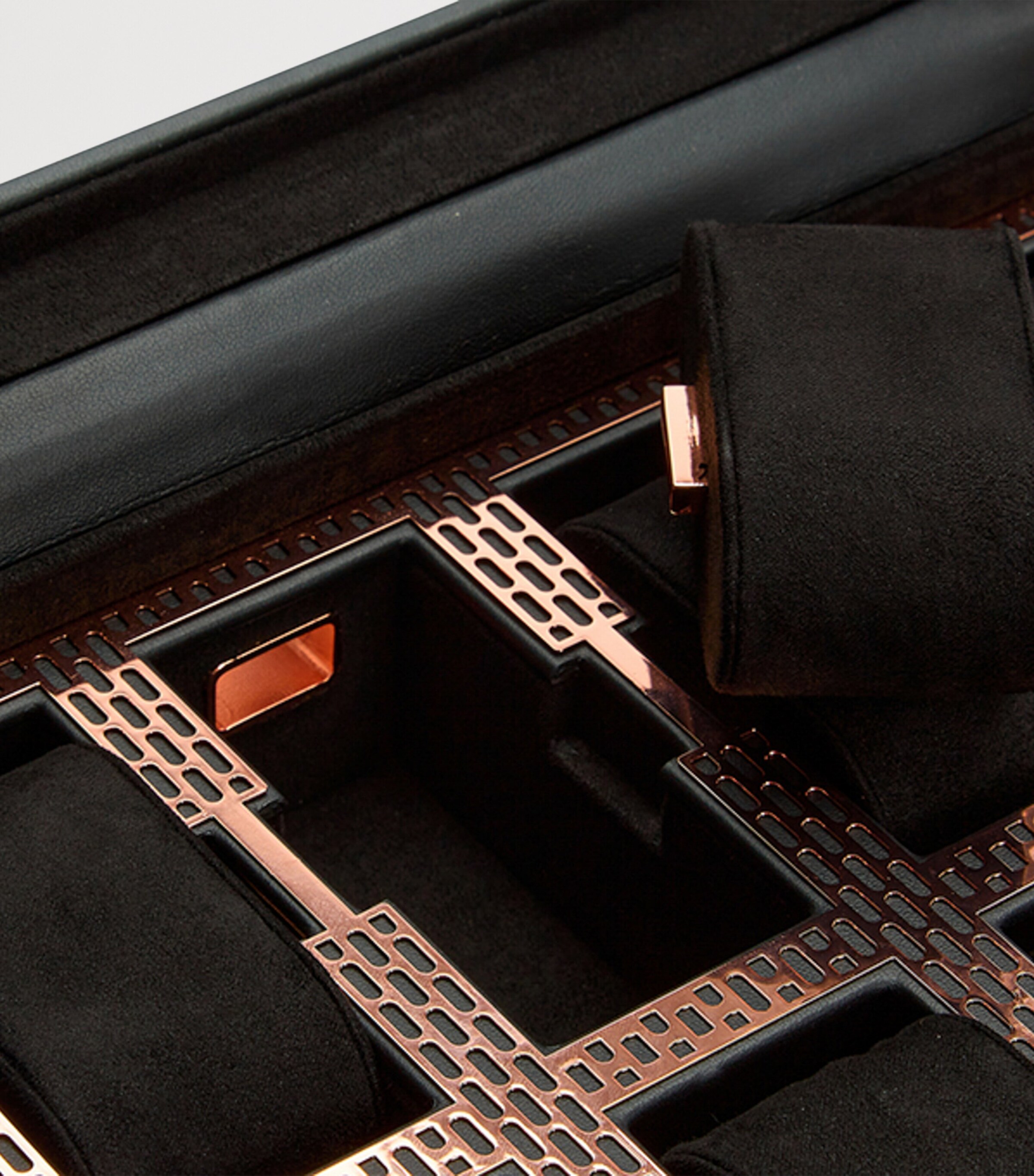 Vegan Leather Axis 10-Piece Watch Box COPPER Image 6