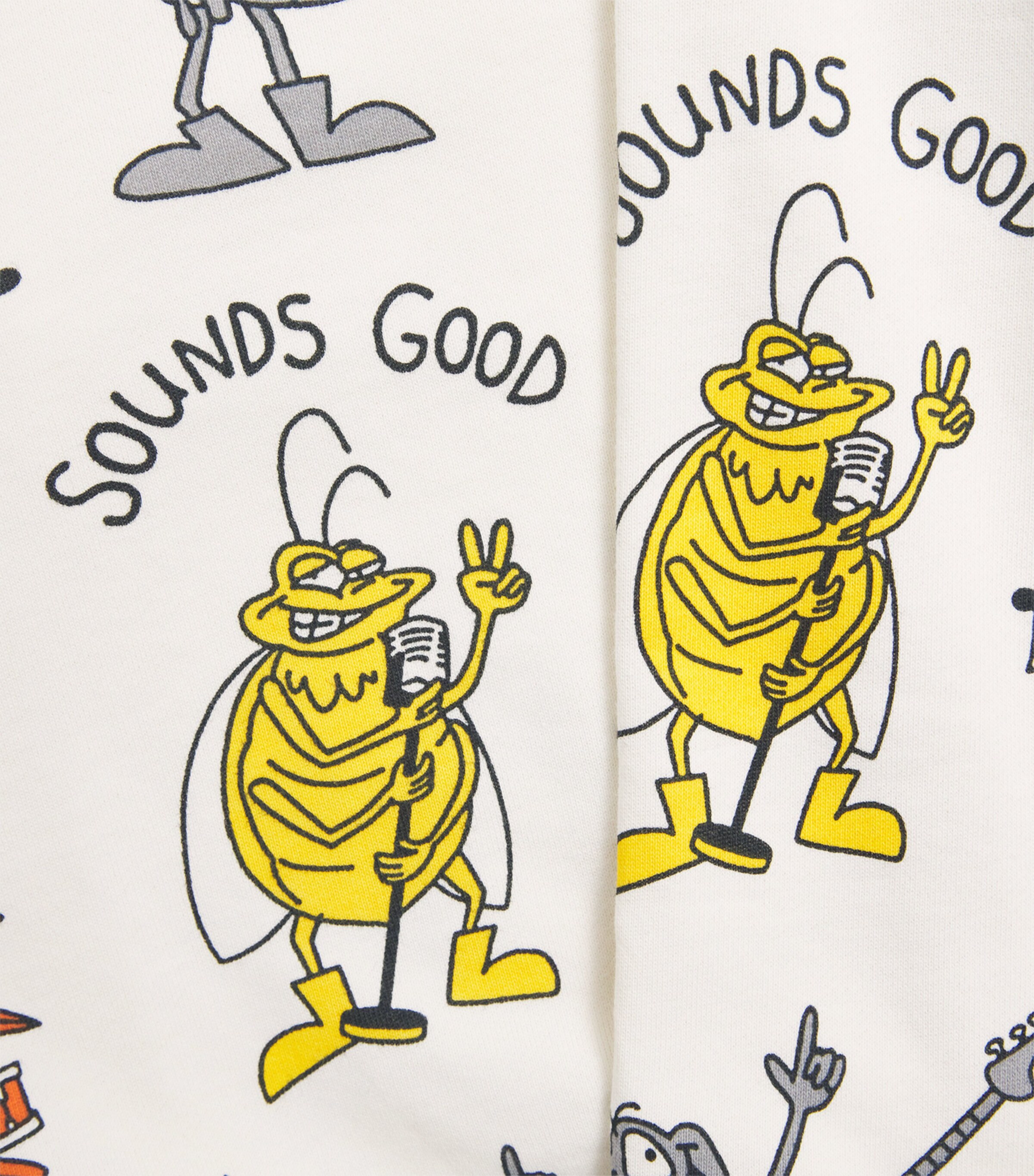 Bug Band Print Sweatshirt (2-14 Years) 137MCCREMA/MULTI Image 4